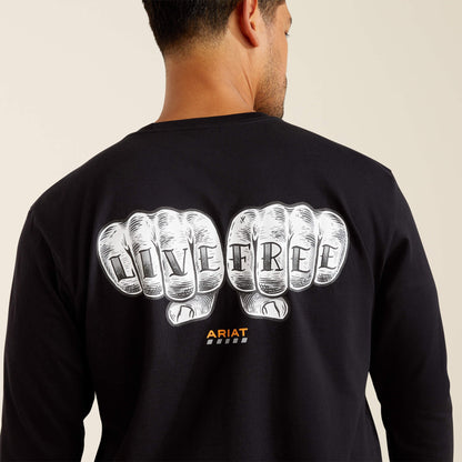 Rebar Cotton Strong Bare Knuckle T-Shirt Men | Ariat on sale