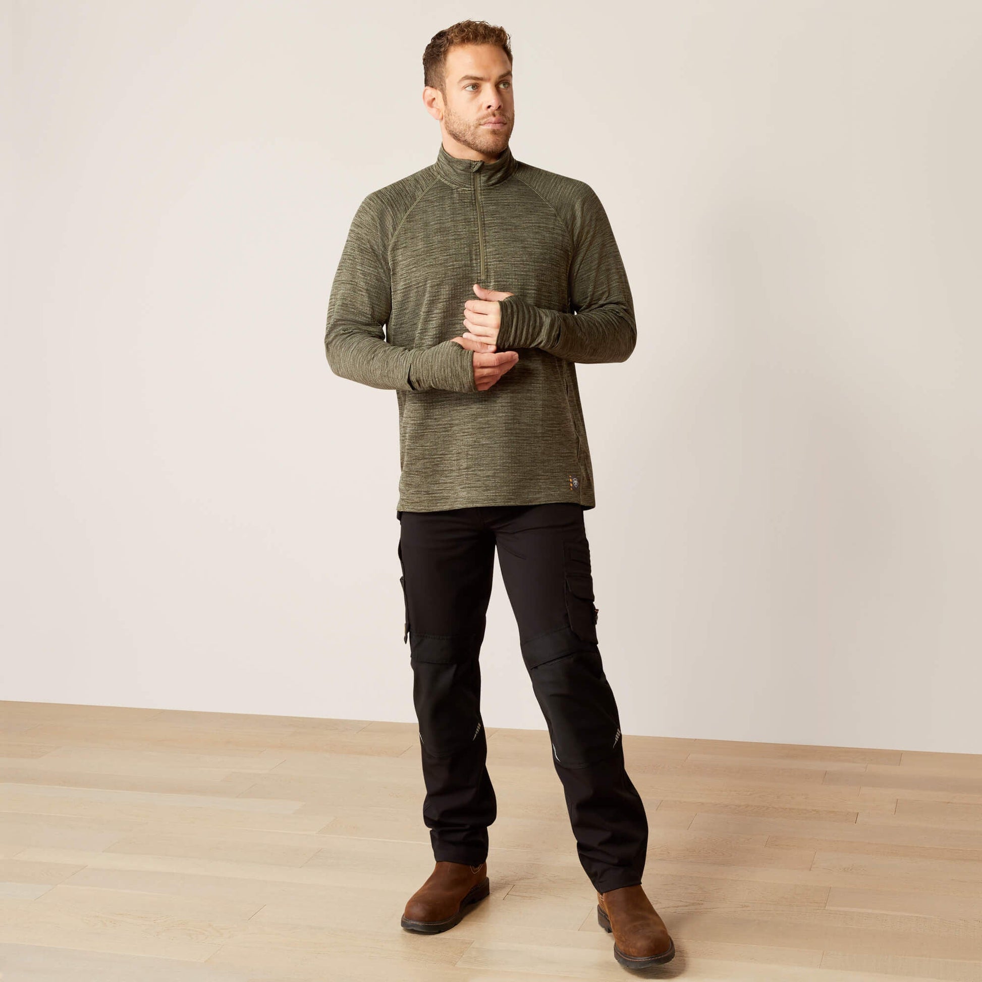 Rebar Gridwork Baselayer 1/4 Zip T-Shirt Men | Ariat outlet