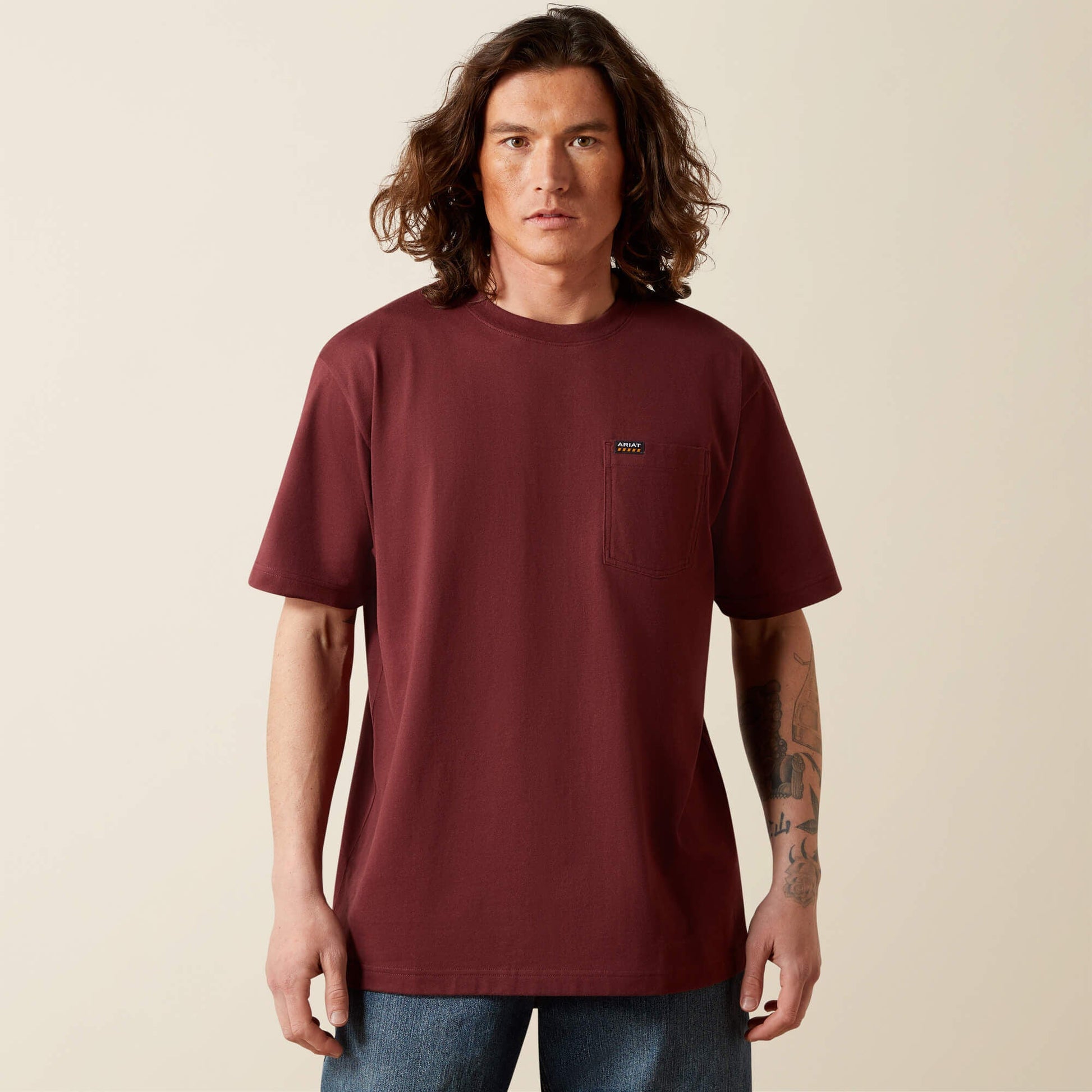 Rebar Cotton Strong Standard Pocket T-Shirt Men | Ariat sale