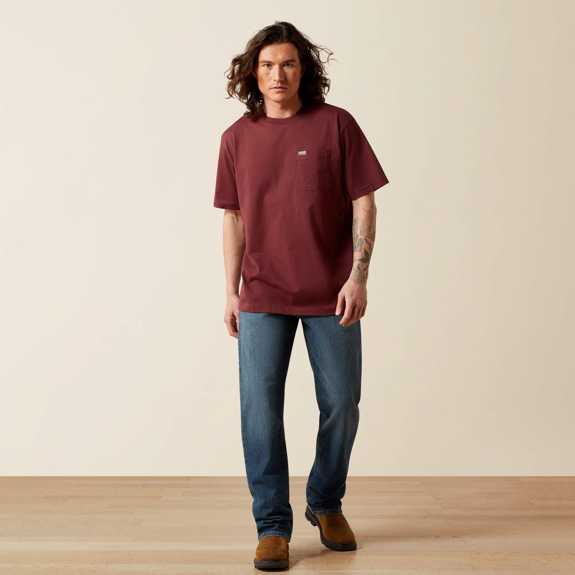 Rebar Cotton Strong Standard Pocket T-Shirt Men | Ariat sale