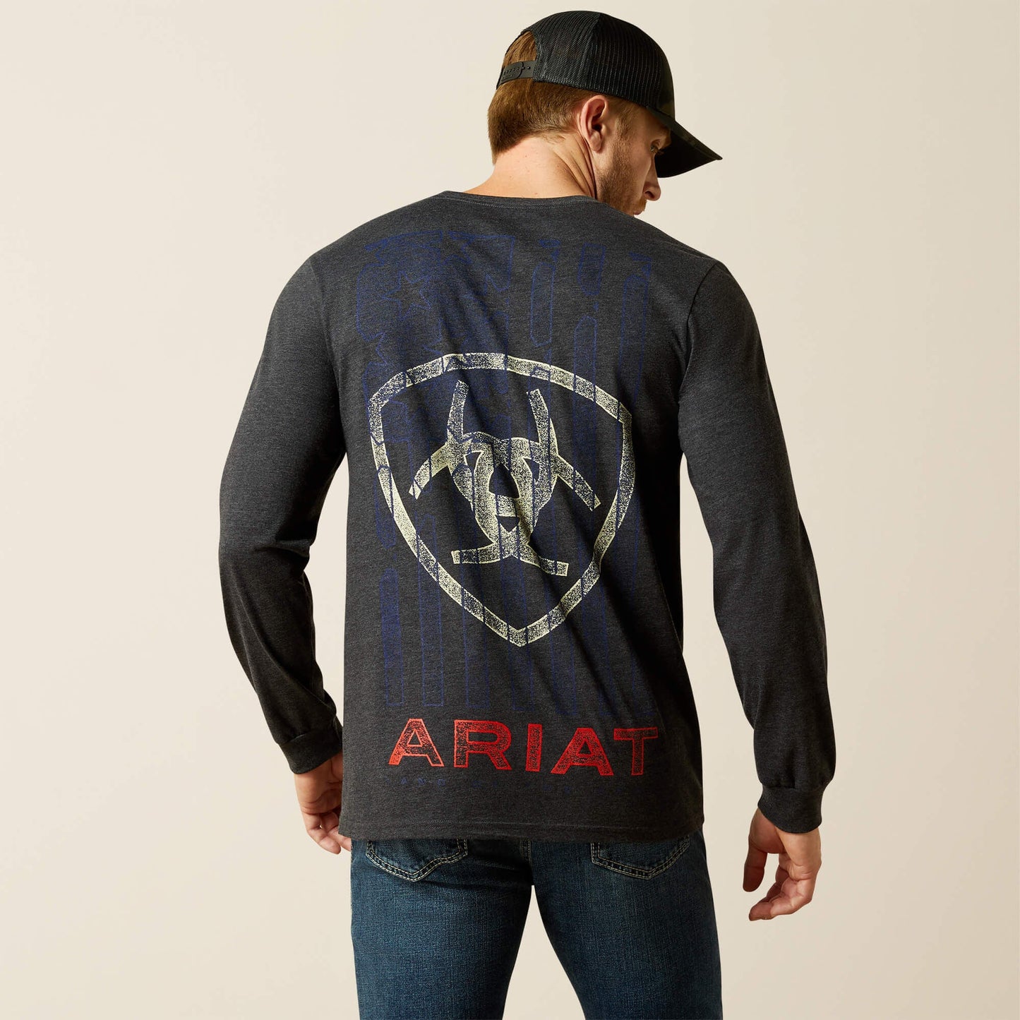 Ariat Stamped Freedom Classic Fit Long Sleeve T-Shirt Men | Ariat for sale