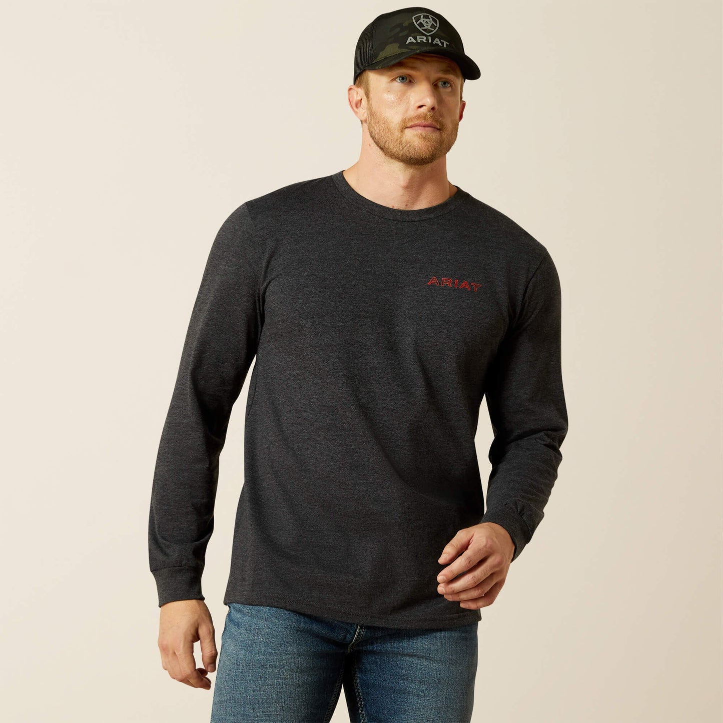 Ariat Stamped Freedom Classic Fit Long Sleeve T-Shirt Men | Ariat for sale