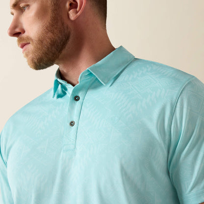 Jacquard Printed Fitted Polo Men | Ariat for sale