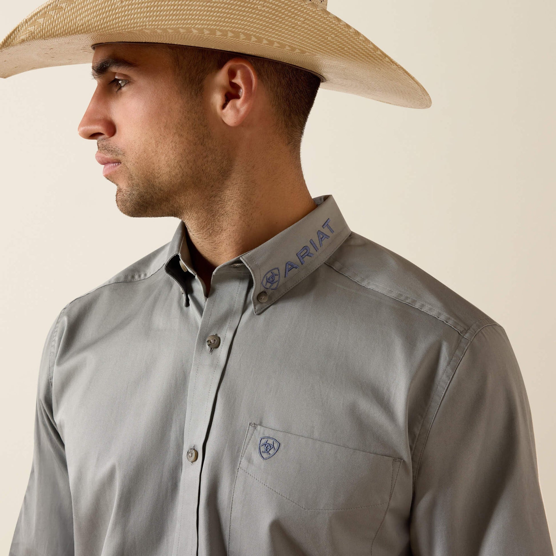 Team Logo Lightweight Twill Fitted Shirt Men | Ariat for sale