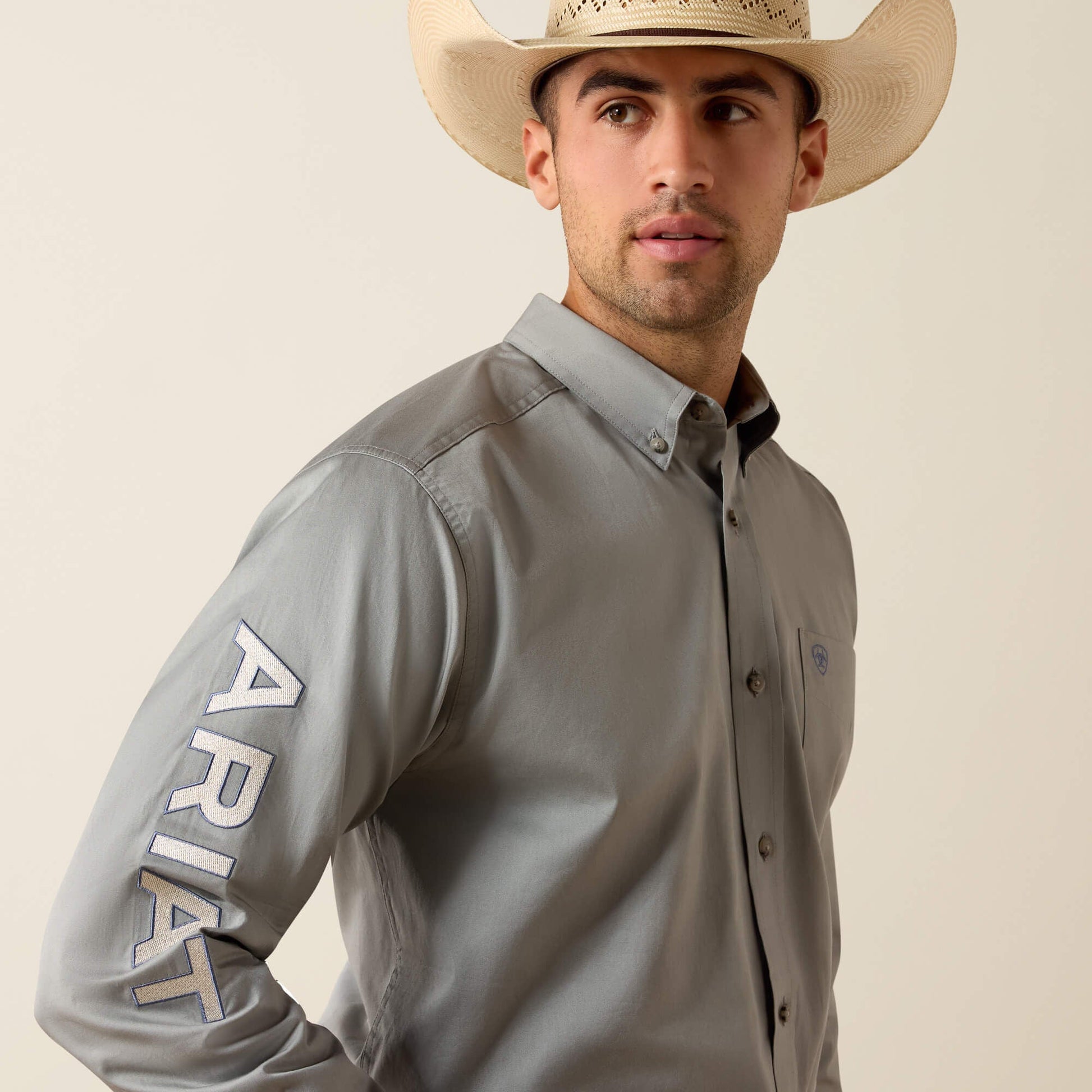 Team Logo Lightweight Twill Fitted Shirt Men | Ariat for sale