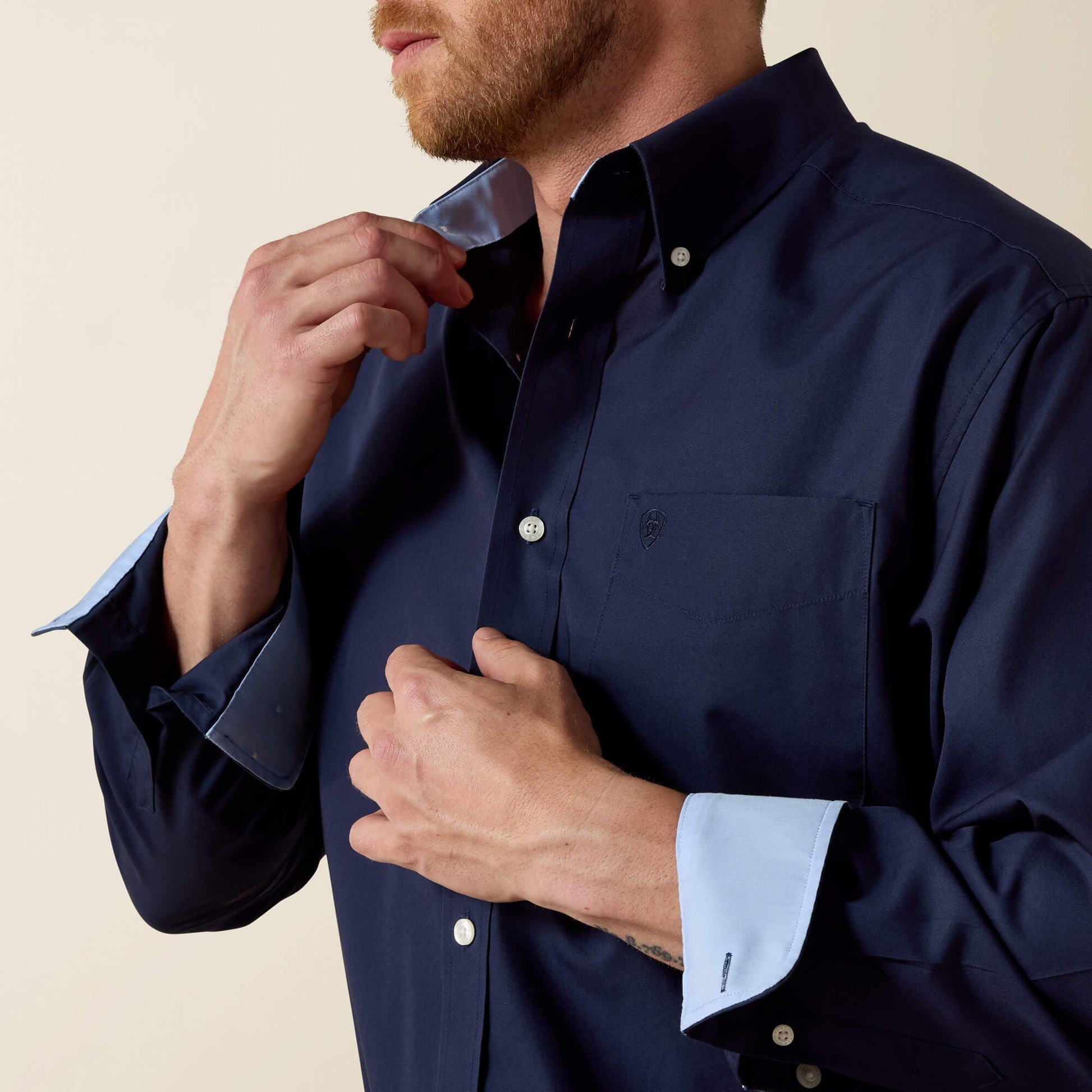Wrinkle Free Solid Classic Fit Shirt Men | Ariat sale