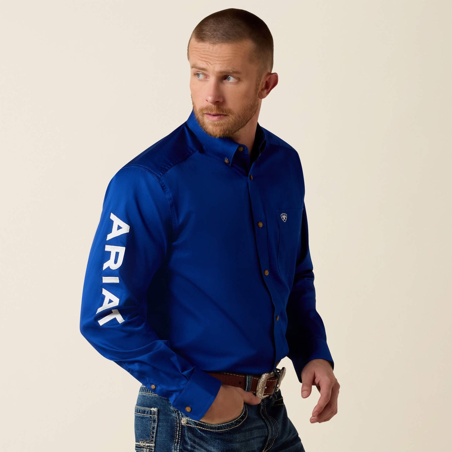 Team Logo Twill Classic Fit Shirt Men | Ariat discount