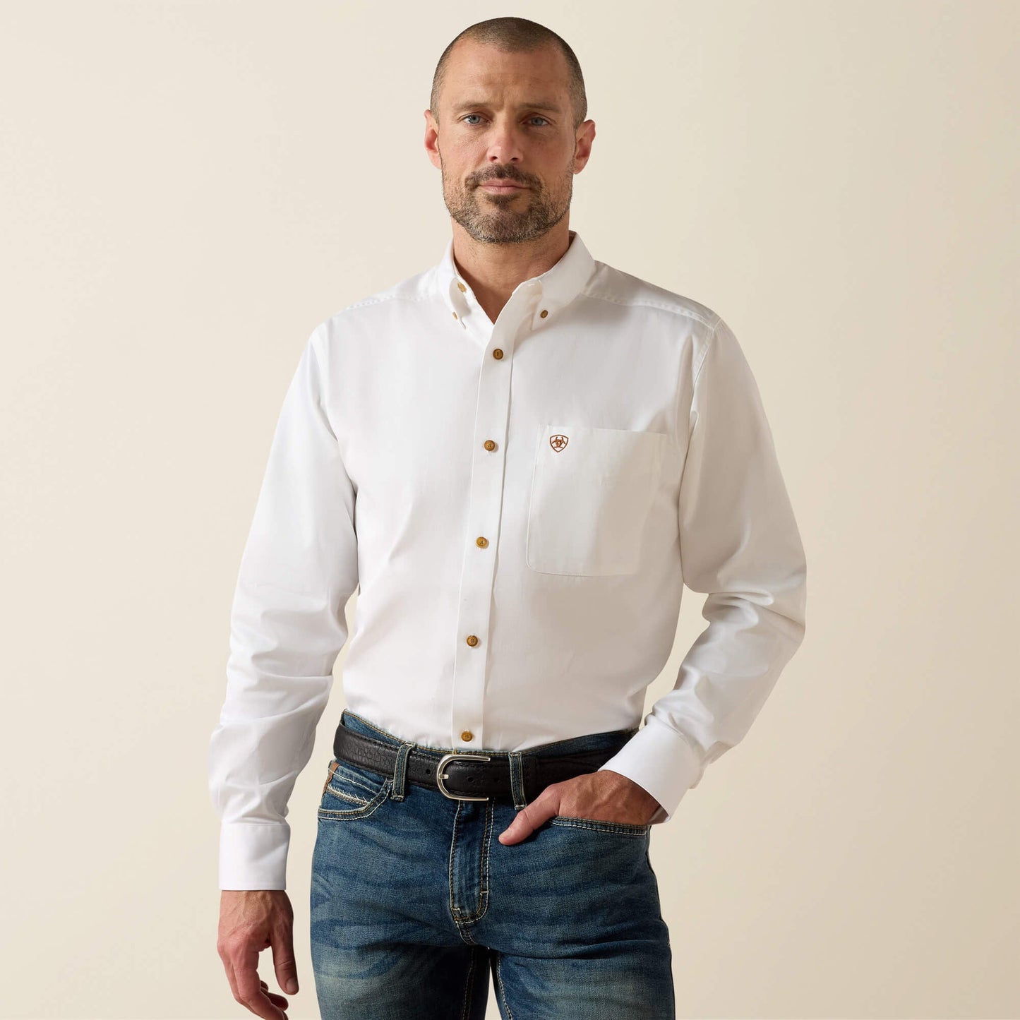 Solid Twill Fitted Shirt Men | Ariat online