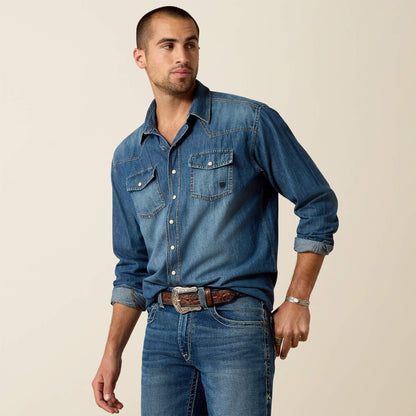 Denim Retro Fit Shirt Men | Ariat for sale