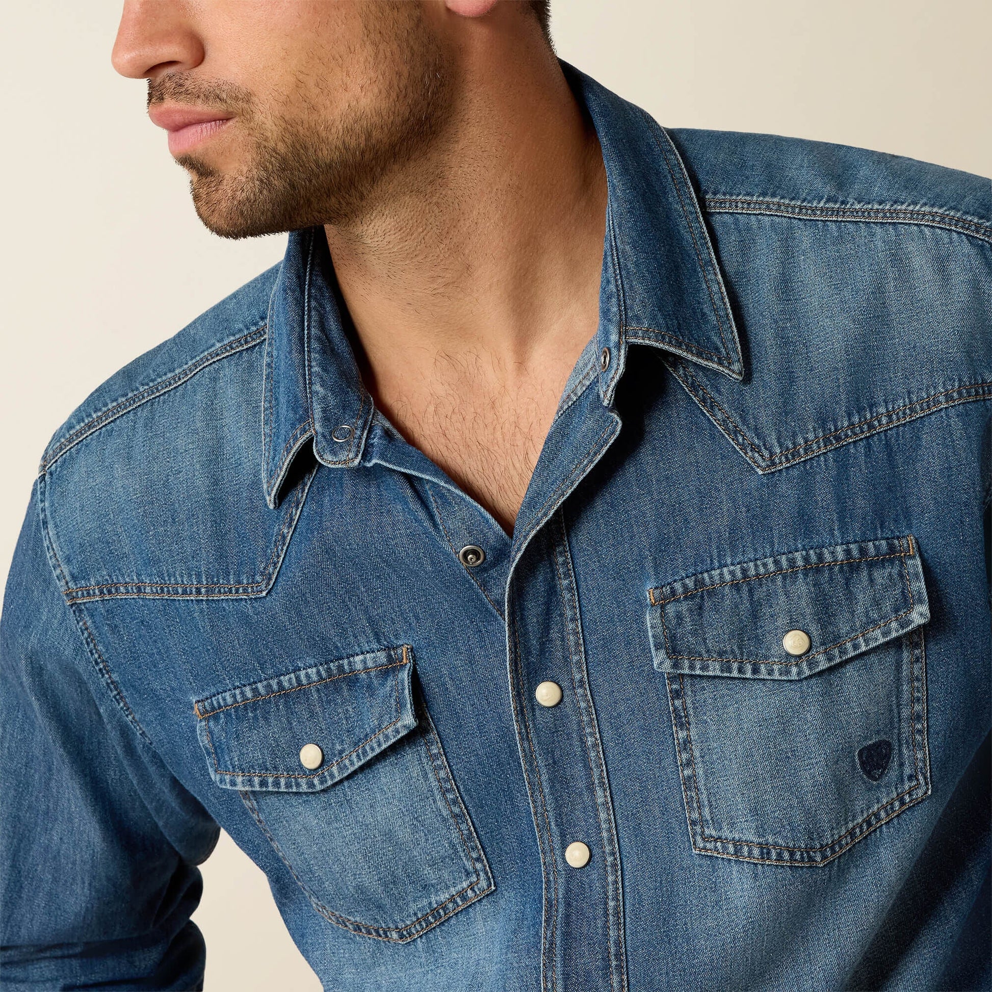 Denim Retro Fit Shirt Men | Ariat for sale