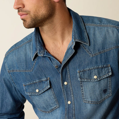 Denim Retro Fit Shirt Men | Ariat for sale