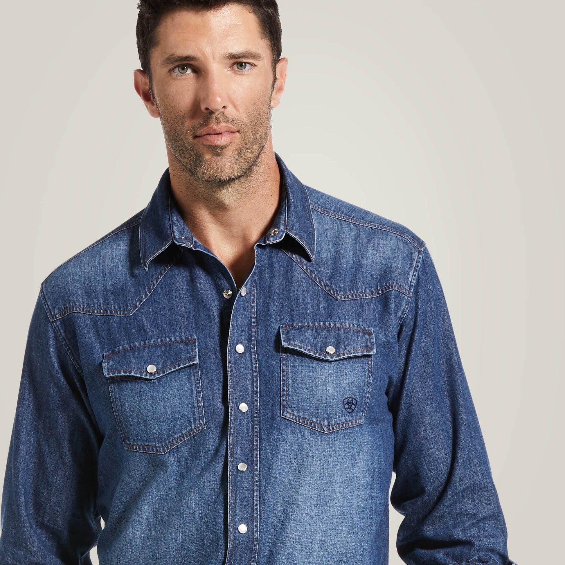 Denim Retro Fit Shirt Men | Ariat for sale
