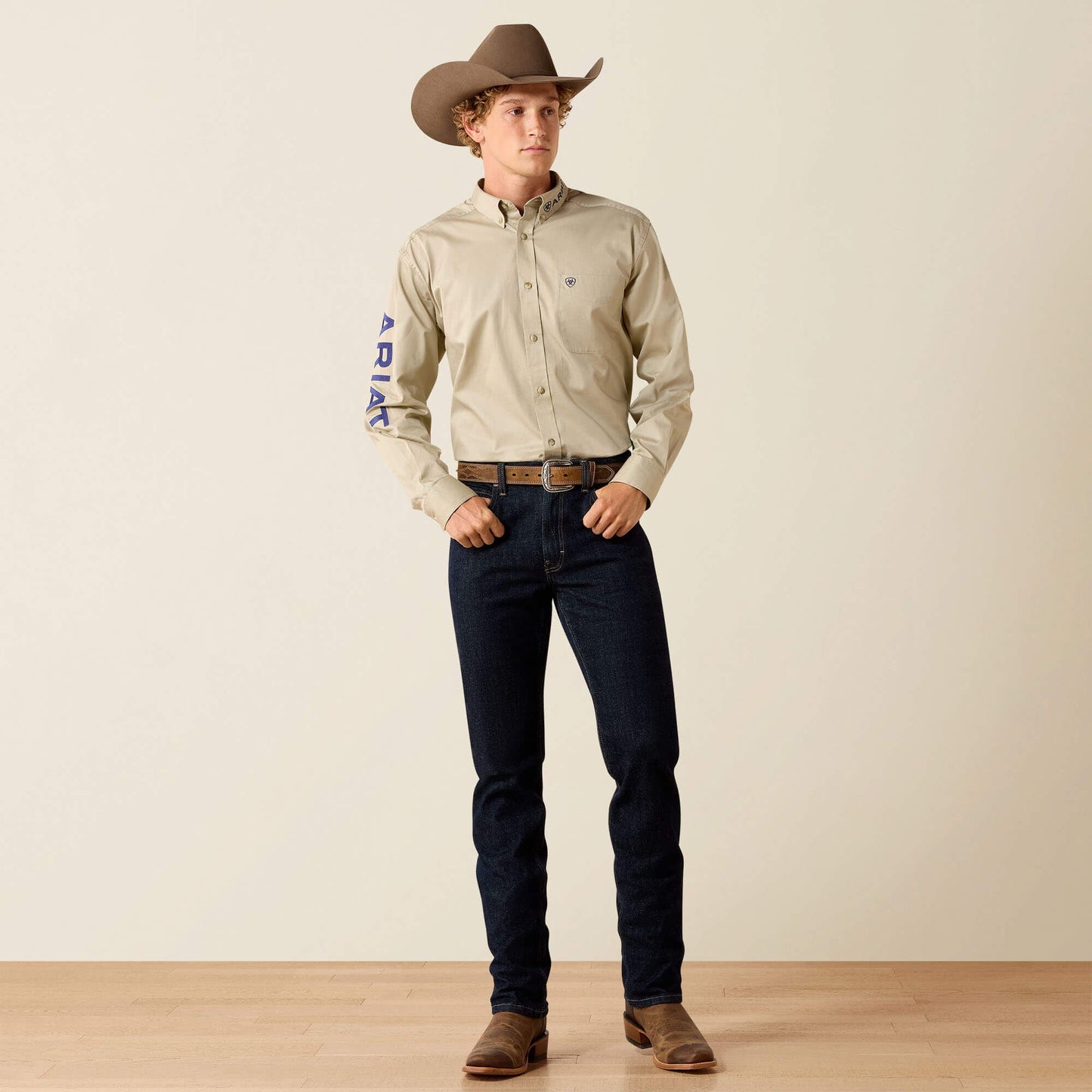 Team Logo Lightweight Twill Classic Fit Shirt Men | Ariat discount