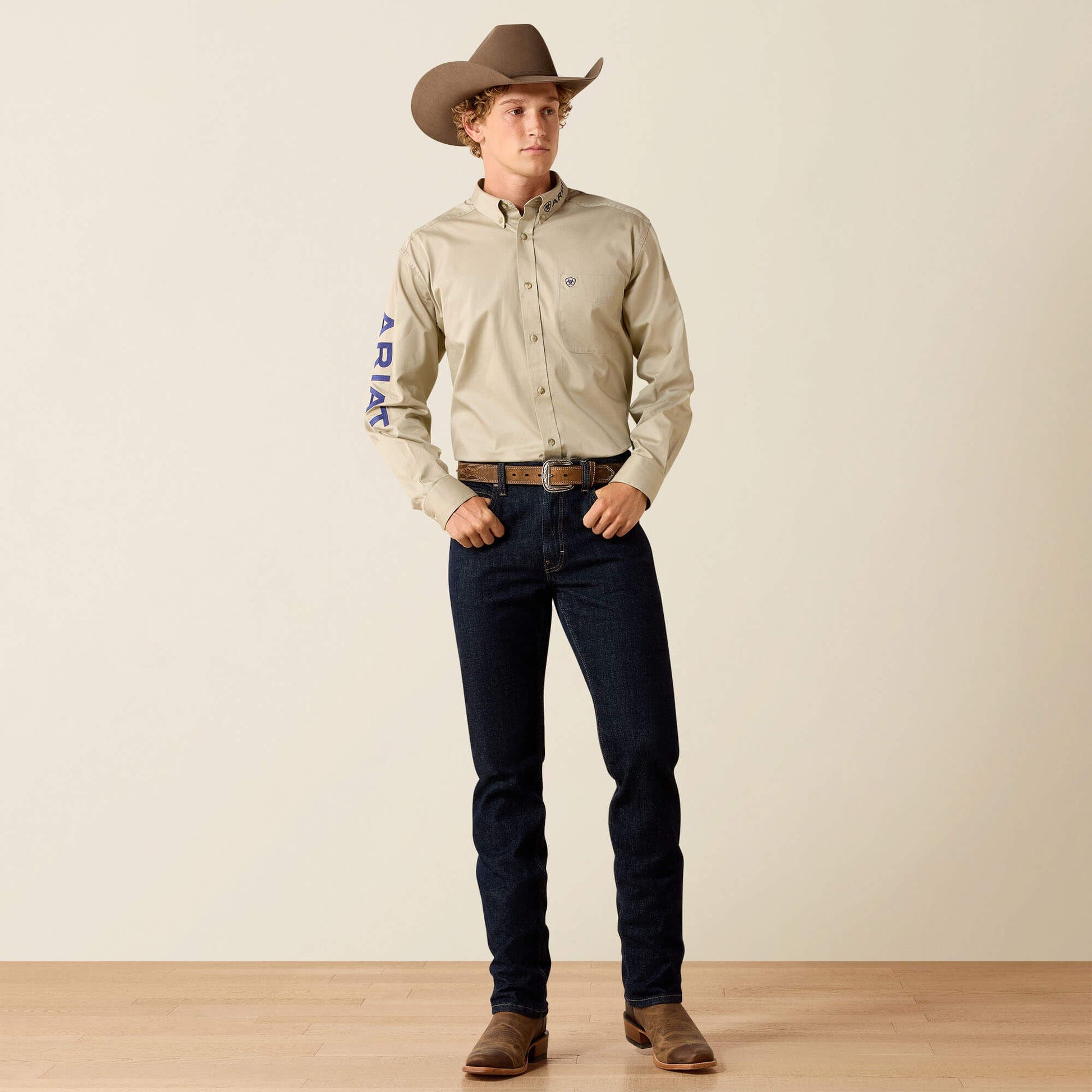 Team Logo Lightweight Twill Classic Fit Shirt Men | Ariat discount