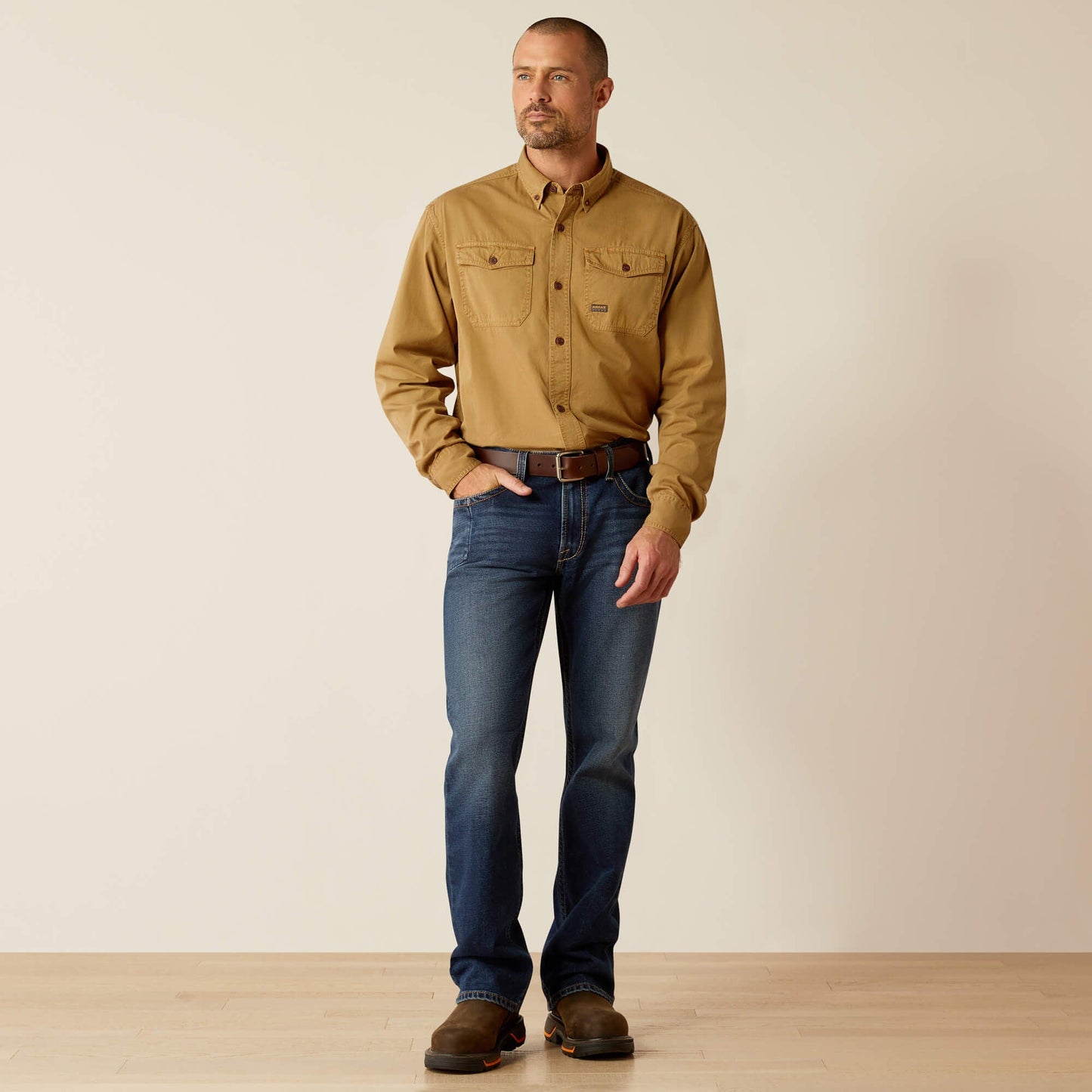 Rebar Washed Twill Work Shirt Men | Ariat on sale