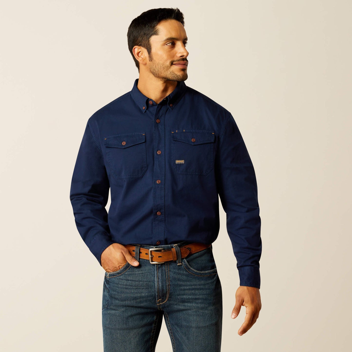 Rebar Washed Twill Work Shirt Men | Ariat online
