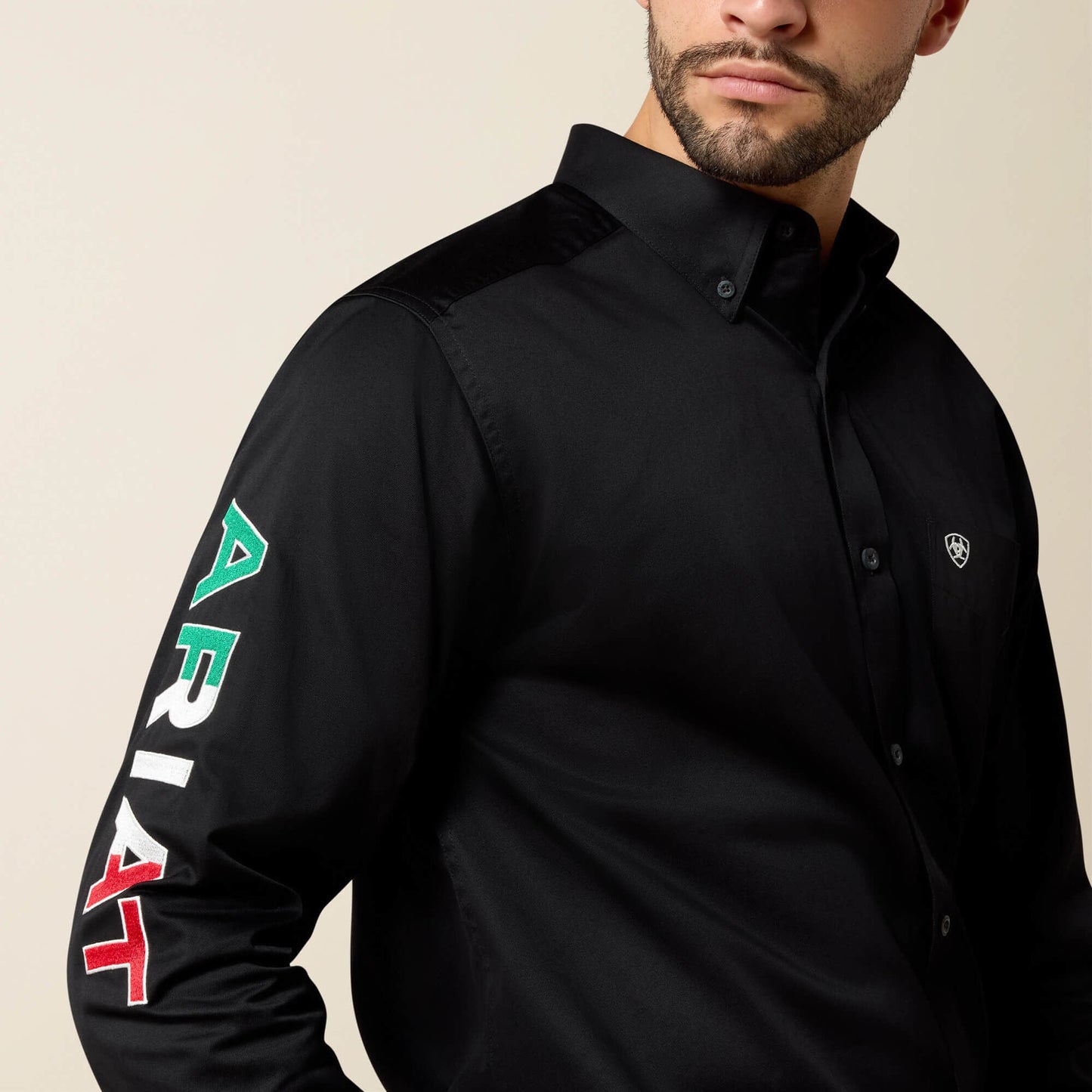 Team Logo Twill Fitted Shirt Men | Ariat discount