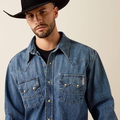 Sawtooth Denim Retro Fit Shirt Men | Ariat online shop