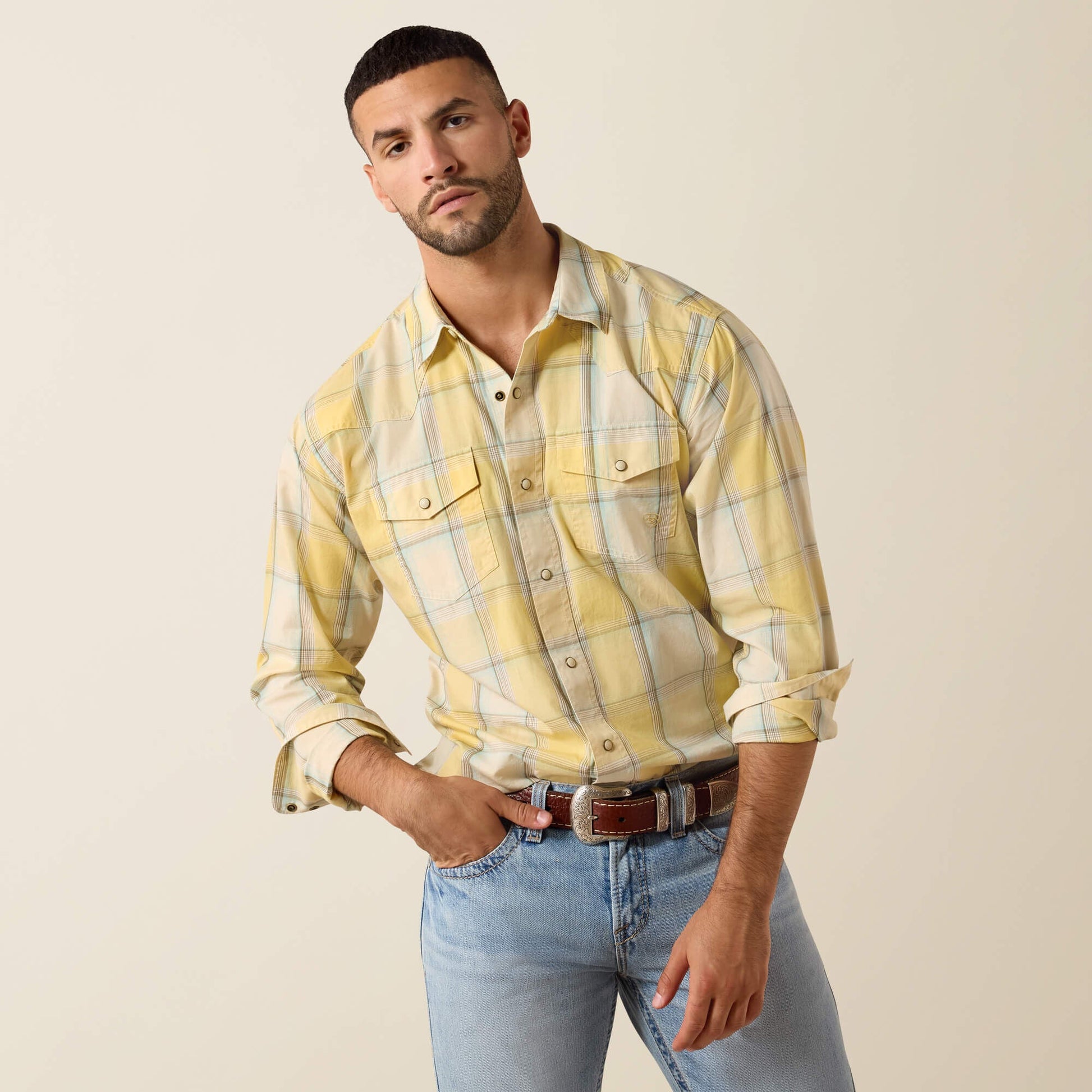 Retro Hux Fitted Snap Shirt Men | Ariat on sale