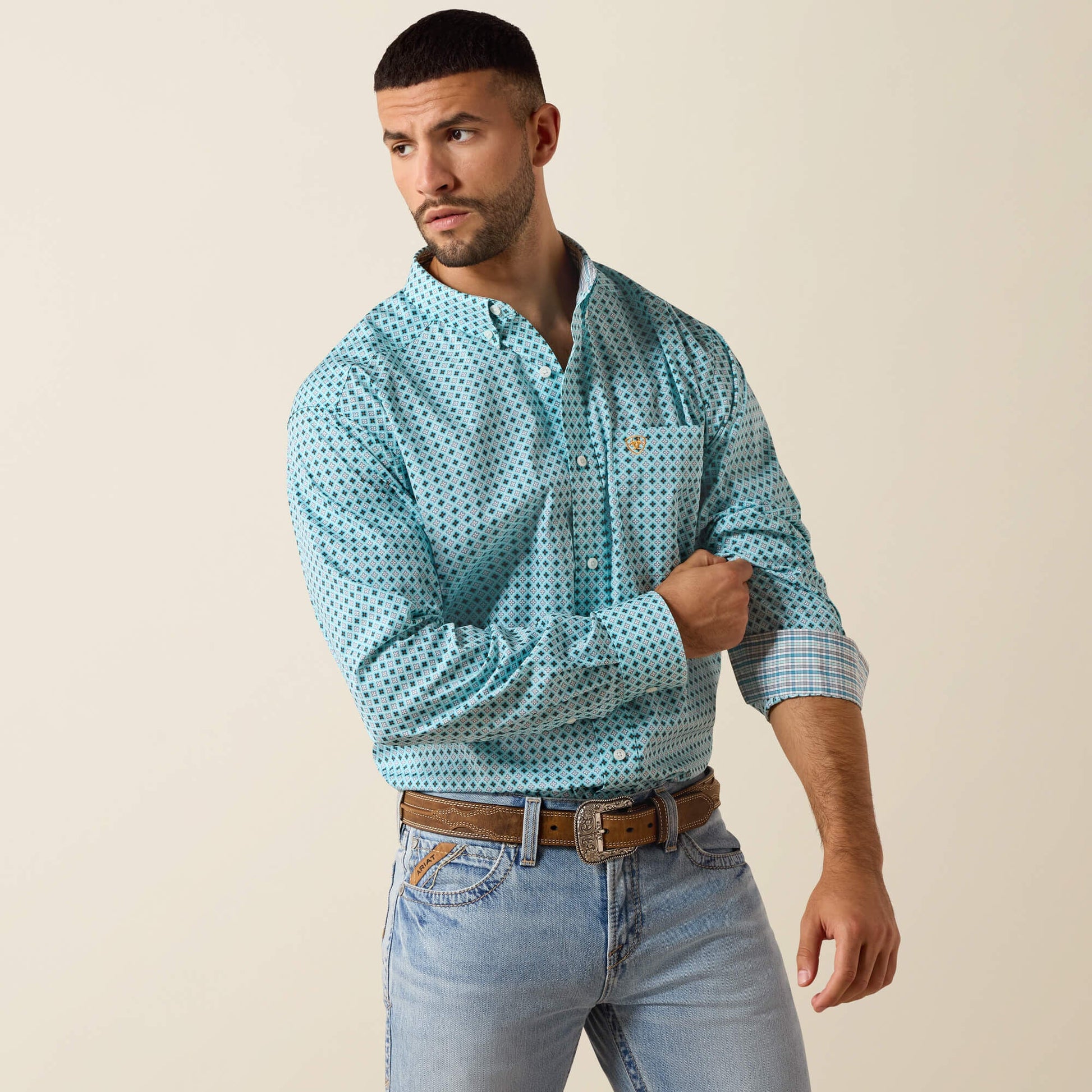 Wrinkle Free Andy Classic Fit Shirt Men | Ariat discount