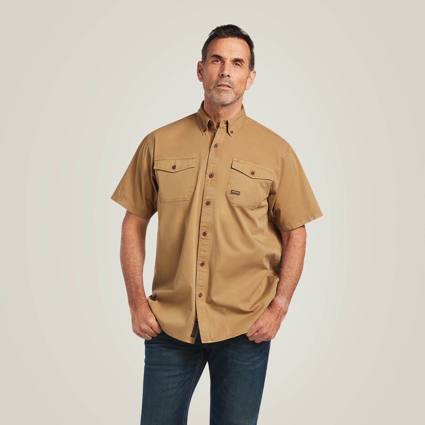 Rebar Washed Twill Work Shirt Men | Ariat online shop