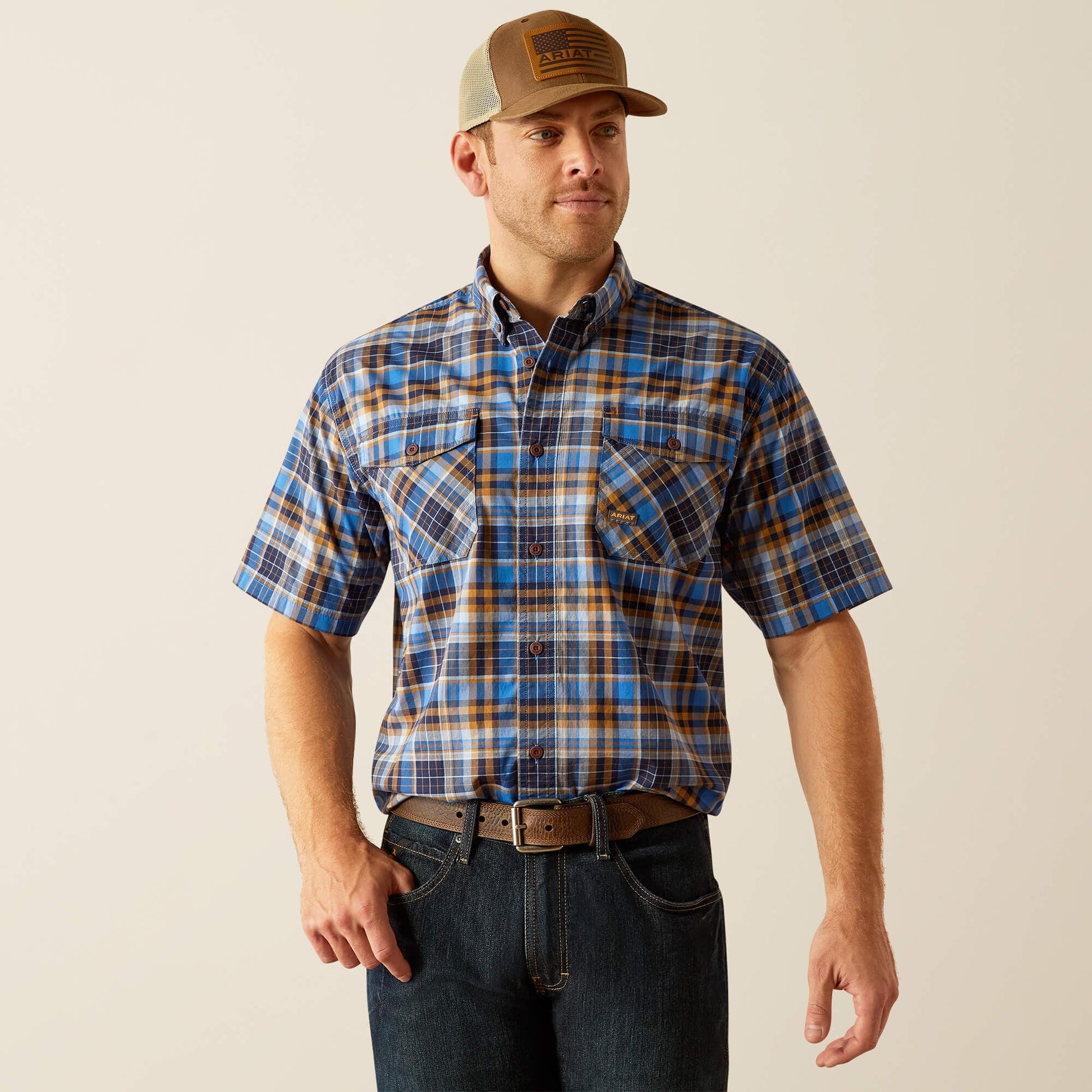 Rebar Made Tough DuraStretch Work Shirt Men | Ariat on sale