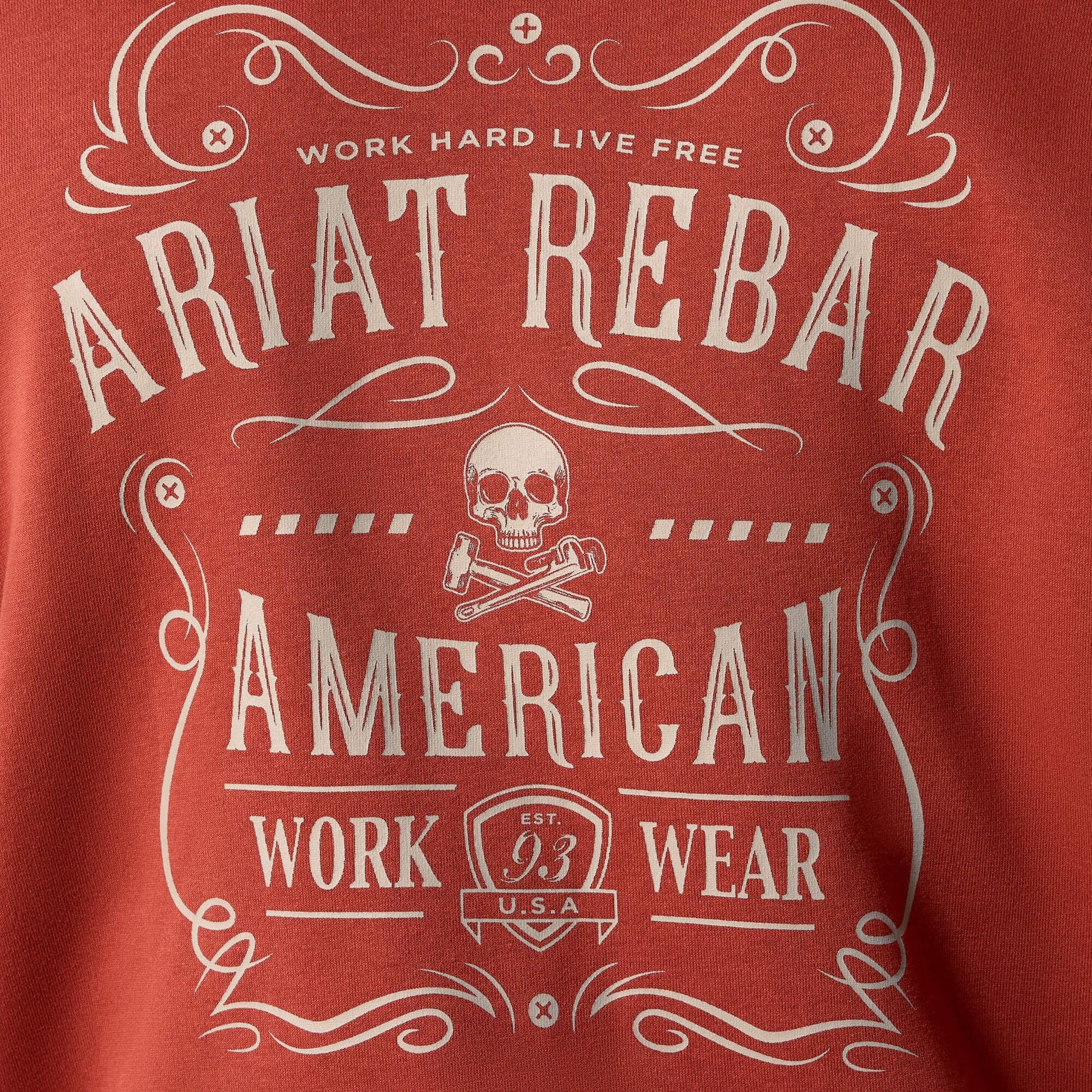 Rebar Lightweight Label Full Zip Hoodie Men | Ariat for sale