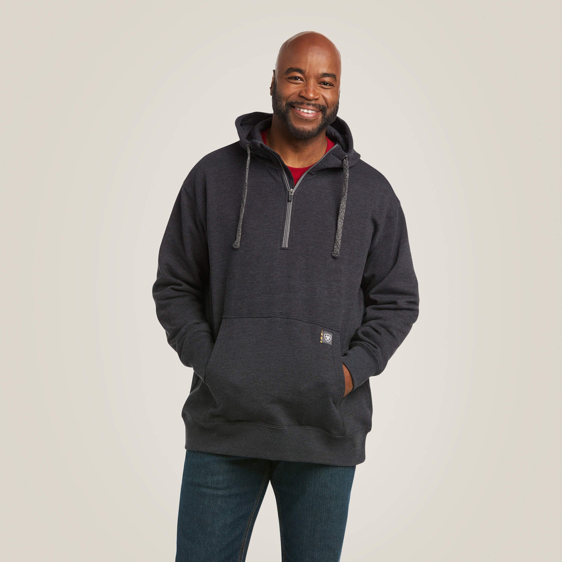 Rebar Workman 1/4 Zip Hoodie Men | Ariat on sale