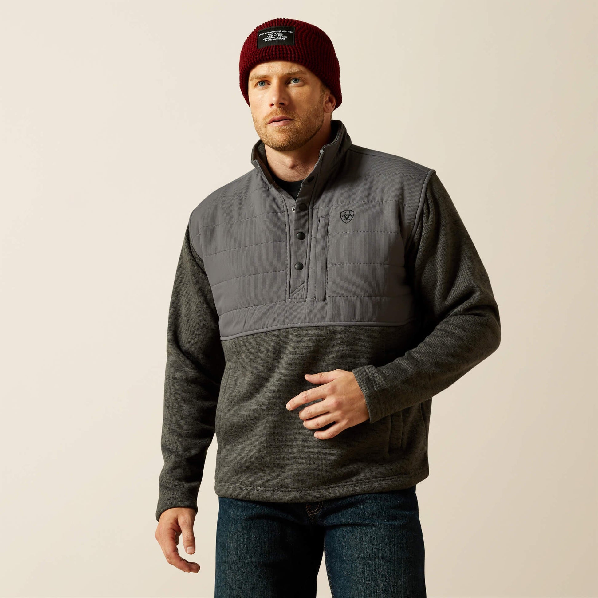 Caldwell Reinforced Snap Sweater Men | Ariat discount