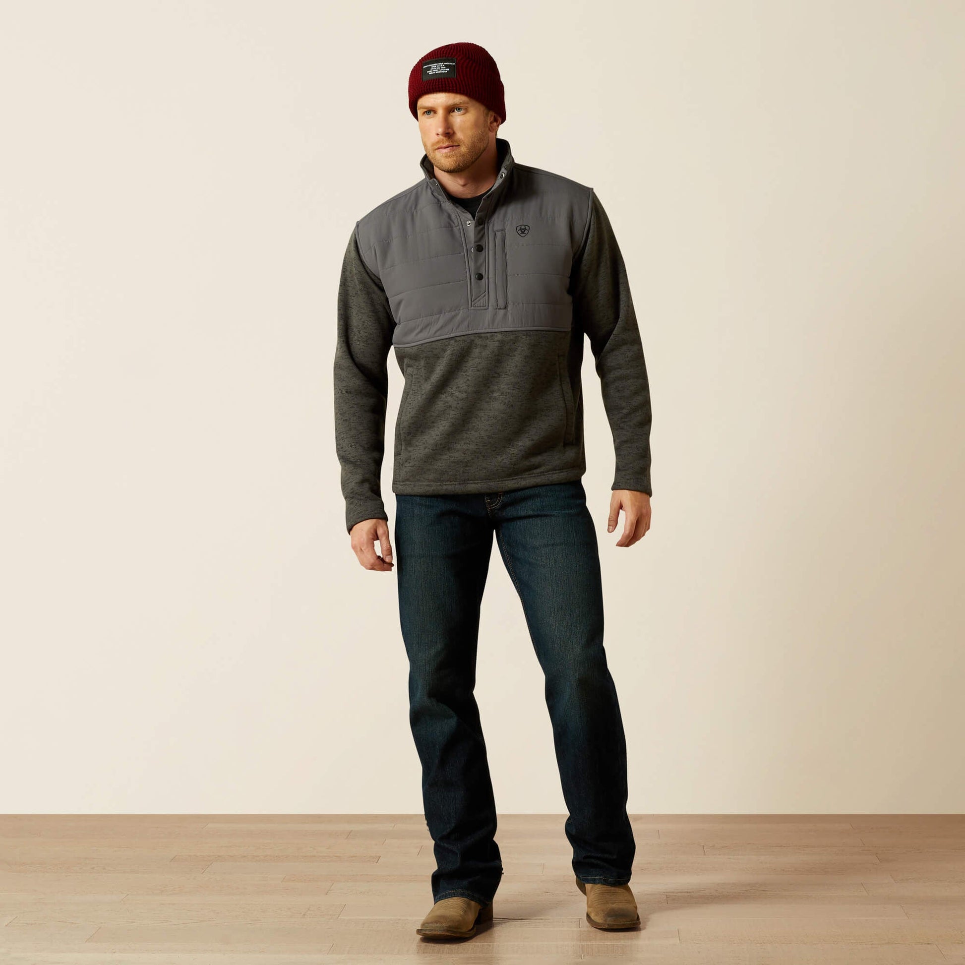 Caldwell Reinforced Snap Sweater Men | Ariat discount