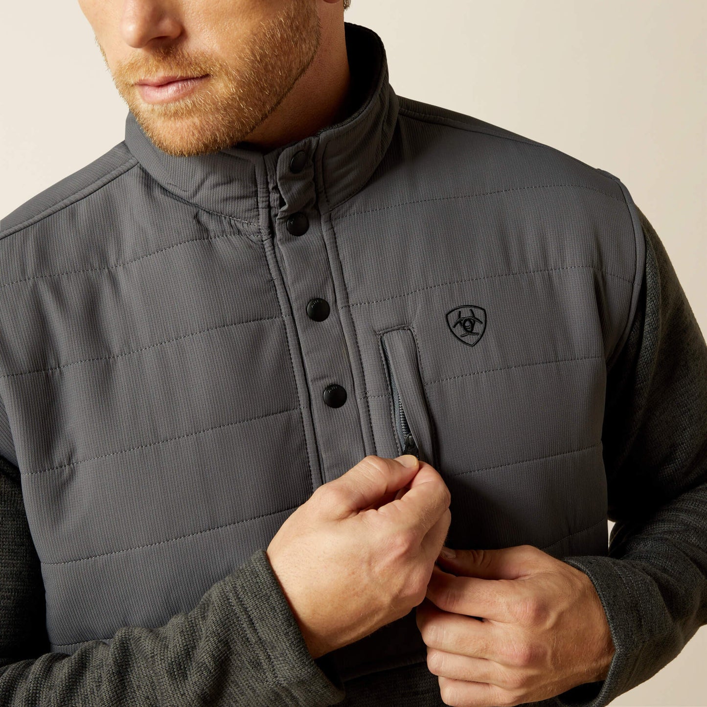 Caldwell Reinforced Snap Sweater Men | Ariat discount