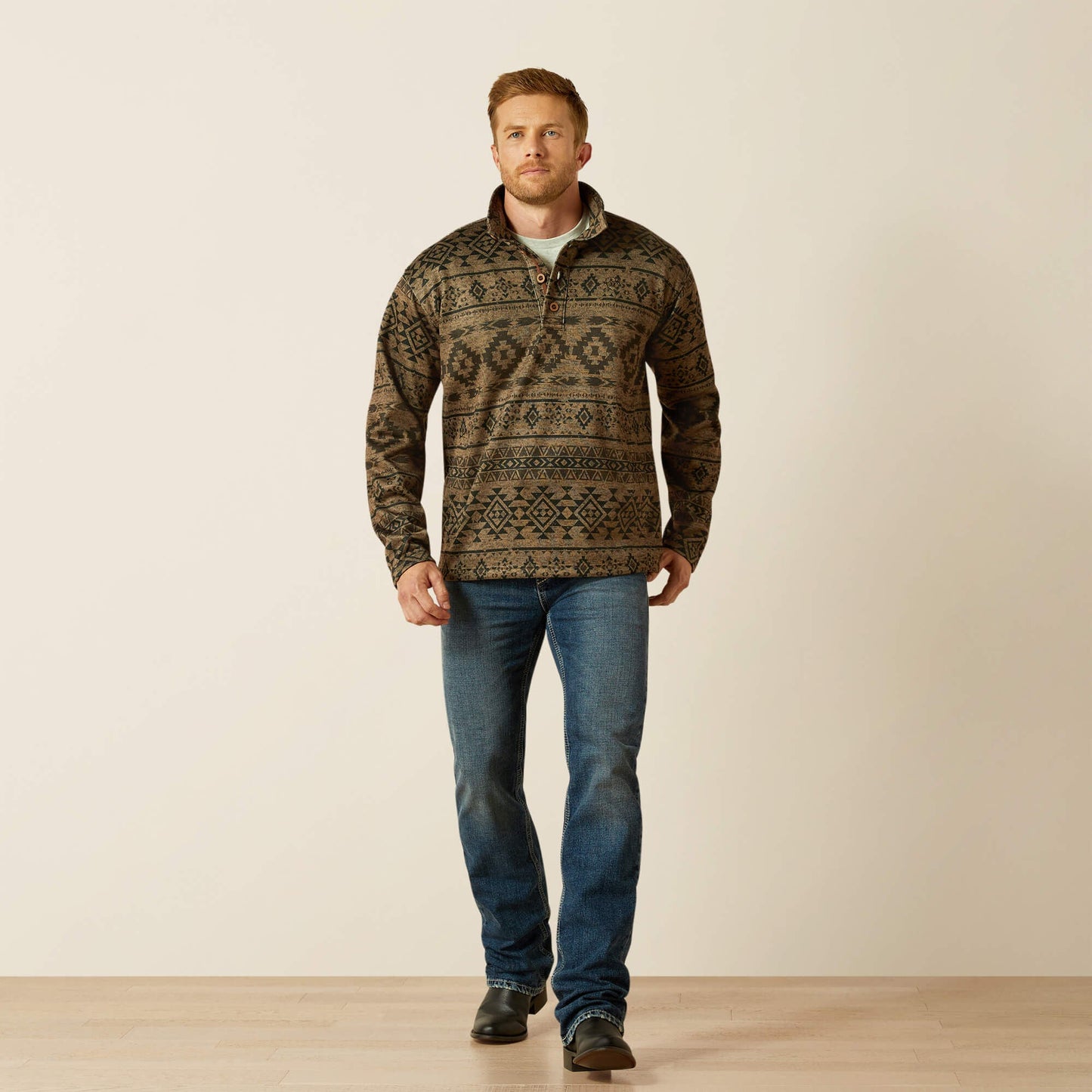 Caldwell 1/4 Button Sweater Men | Ariat for sale