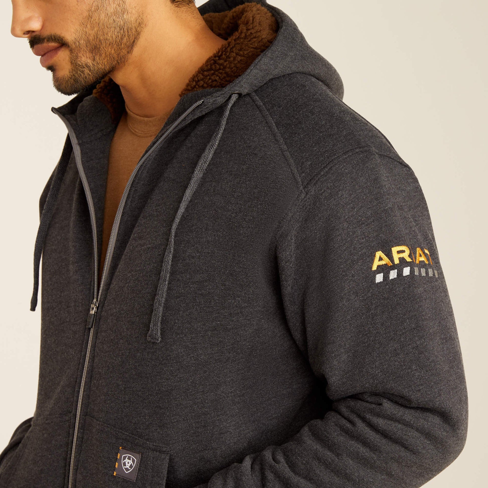 Rebar All-Weather Sherpa-Lined Full Zip Hoodie Men | Ariat online shop