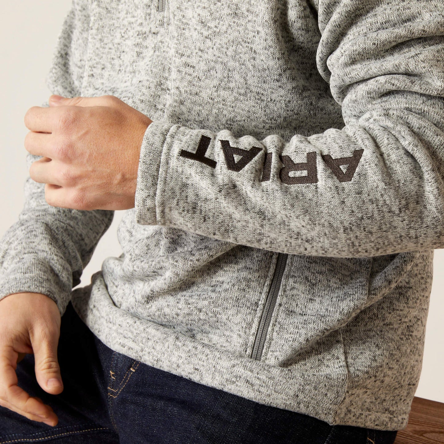Caldwell Logo 1/4 Zip Sweater Men | Ariat outlet