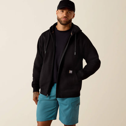 Rebar Lightweight Label Full Zip Hoodie Men | Ariat for sale
