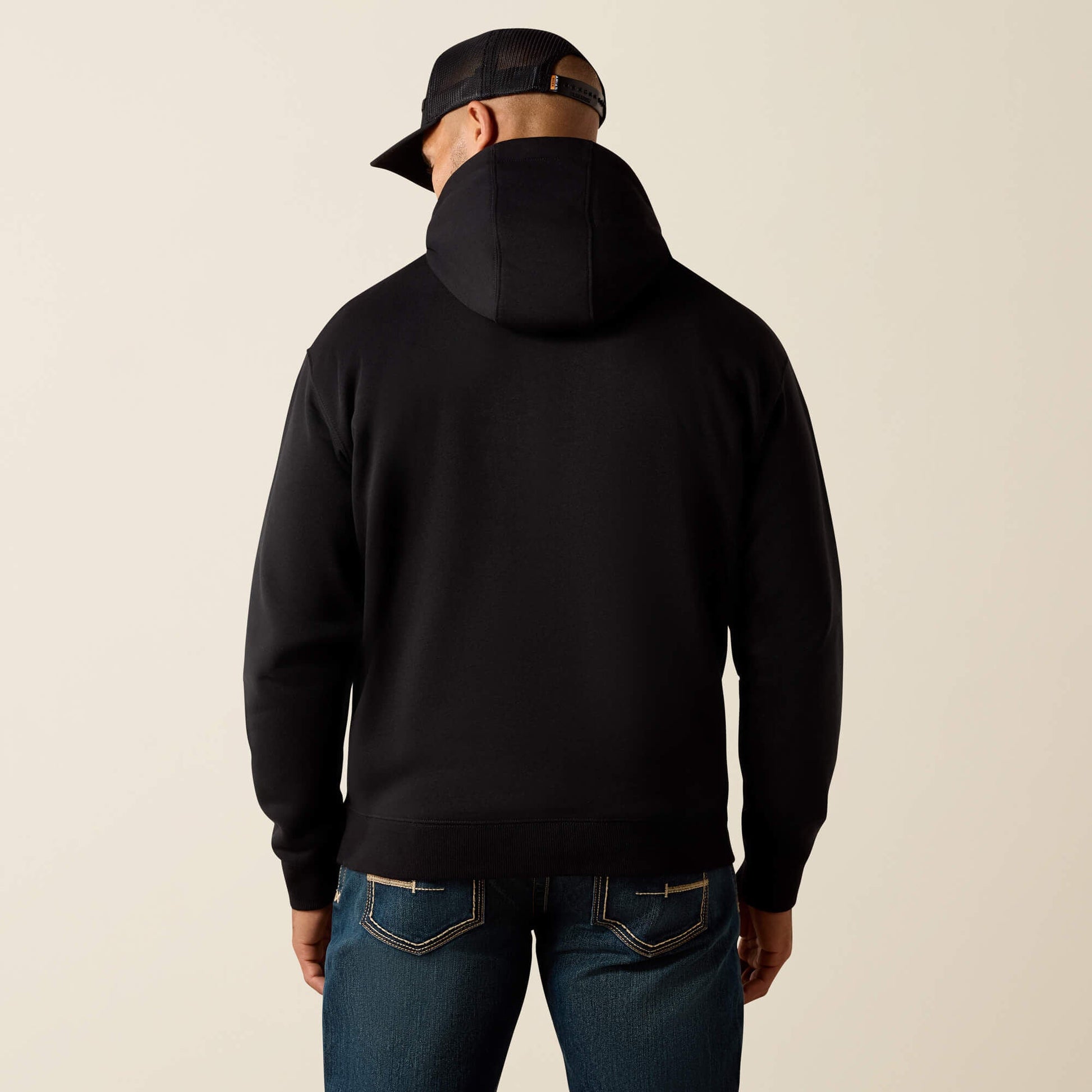 Rebar Lightweight Duct Logo Hoodie Men | Ariat discount