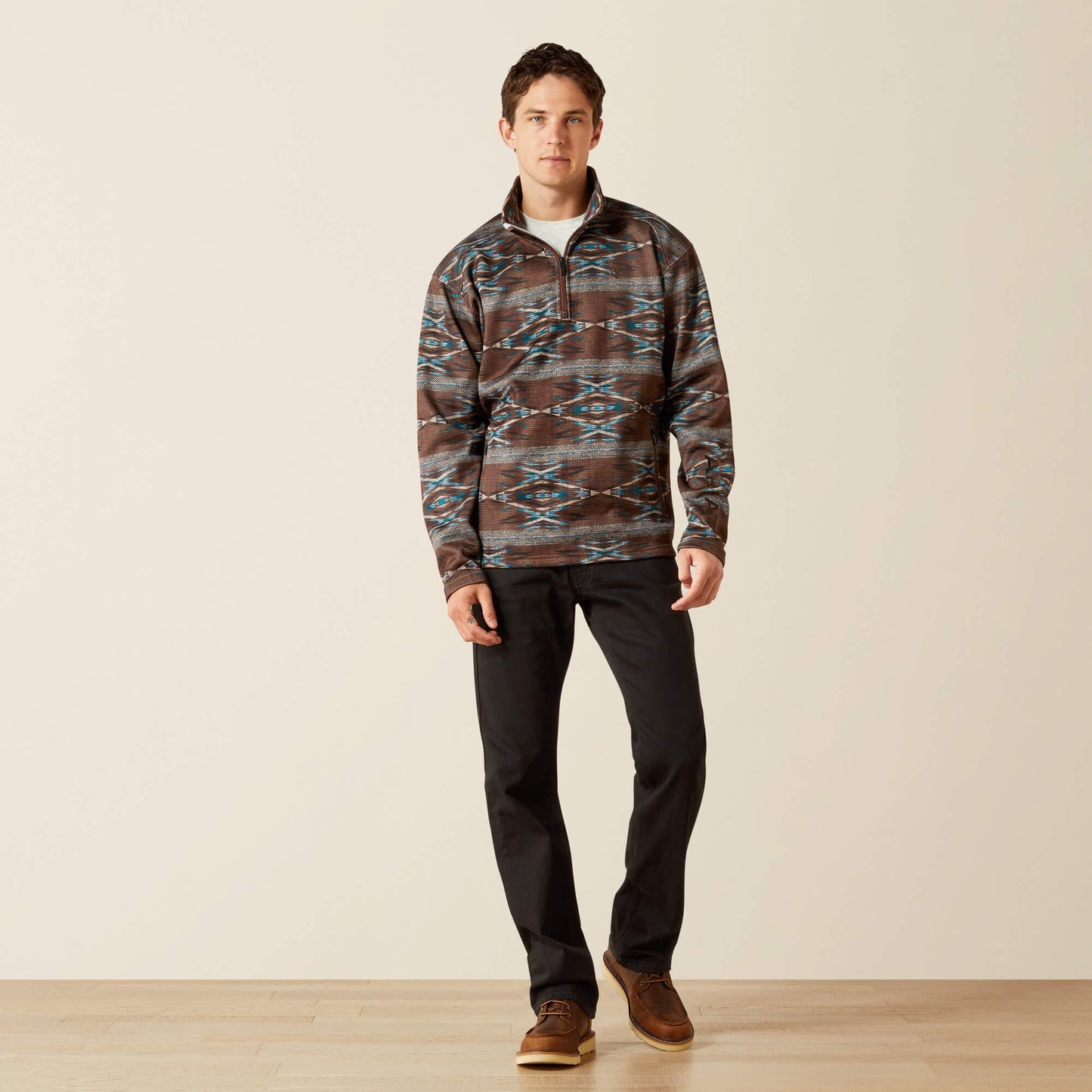 Caldwell Logo 1/4 Zip Sweater Men | Ariat on sale