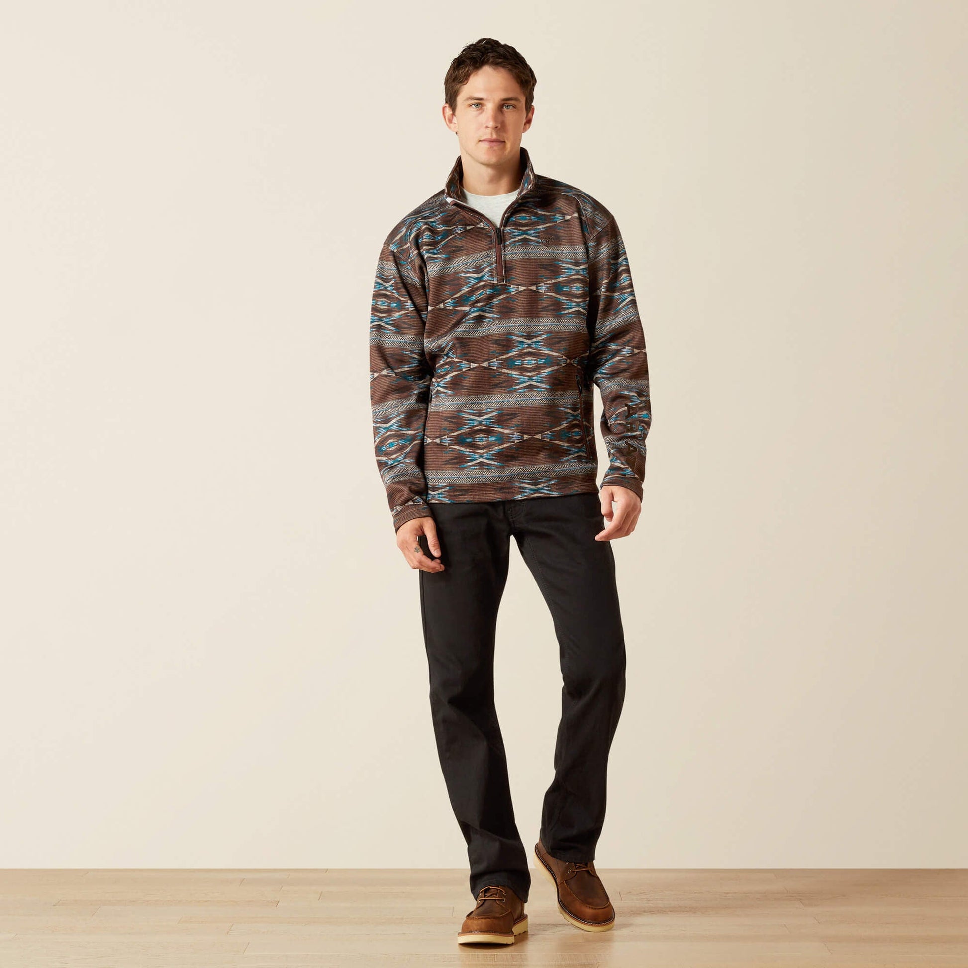 Caldwell Logo 1/4 Zip Sweater Men | Ariat on sale