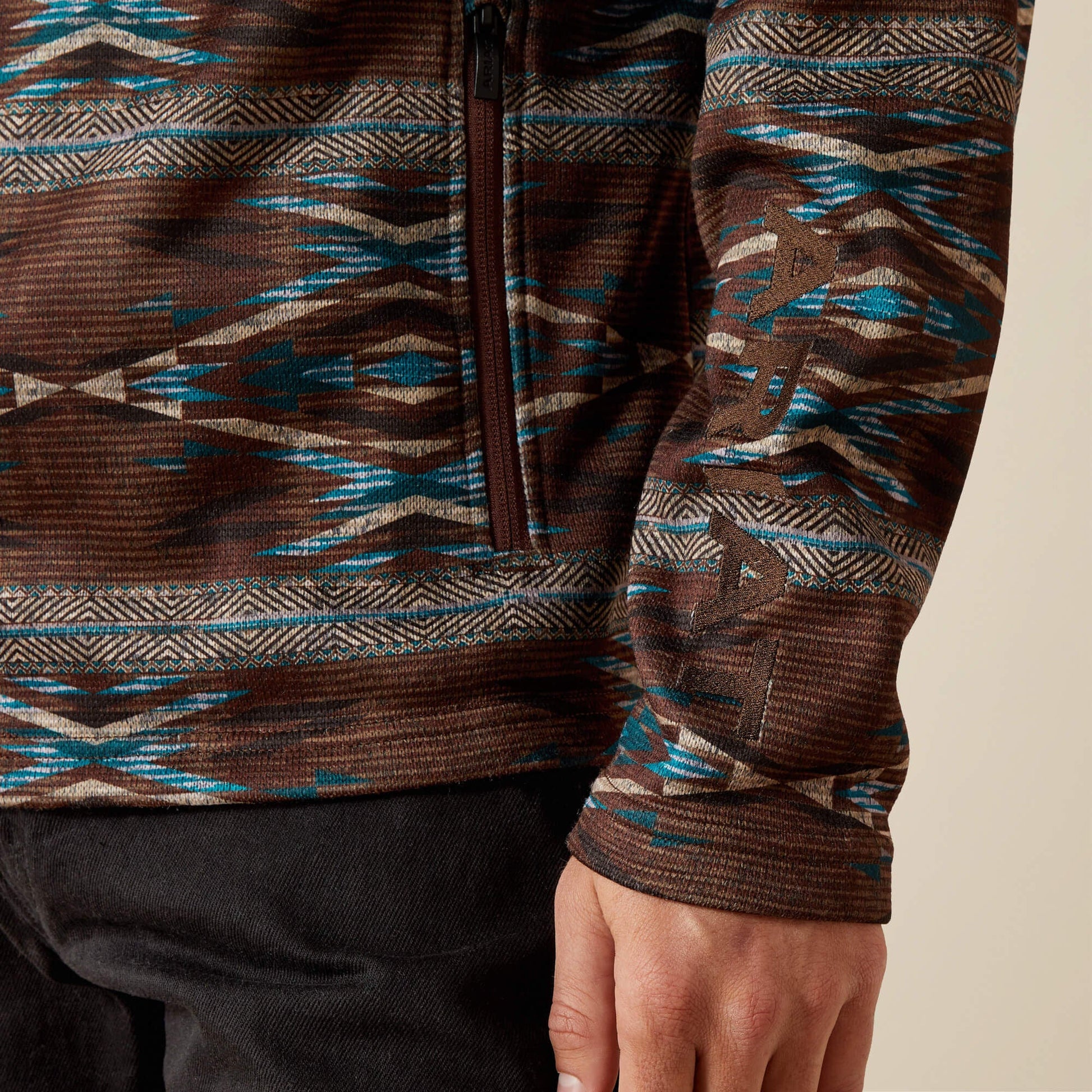 Caldwell Logo 1/4 Zip Sweater Men | Ariat on sale