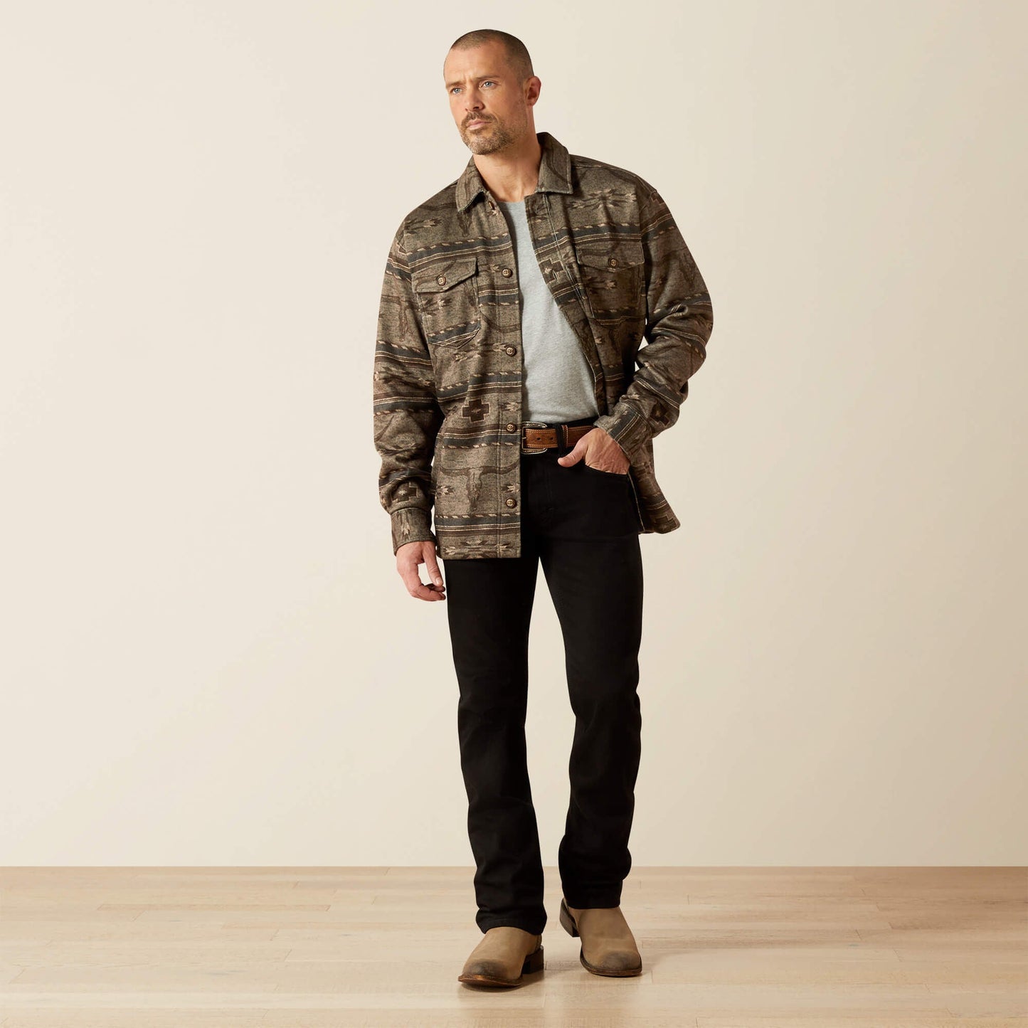 Caldwell Printed Shirt Jacket Men | Ariat discount