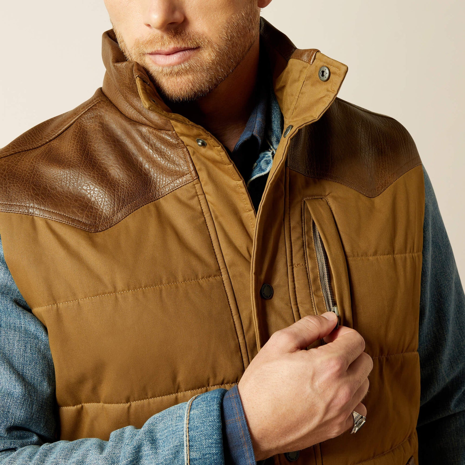 Western Quilted Vest Men | Ariat outlet