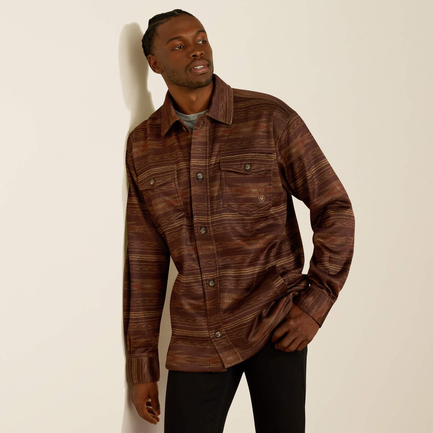 Caldwell Printed Shirt Jacket Men | Ariat discount