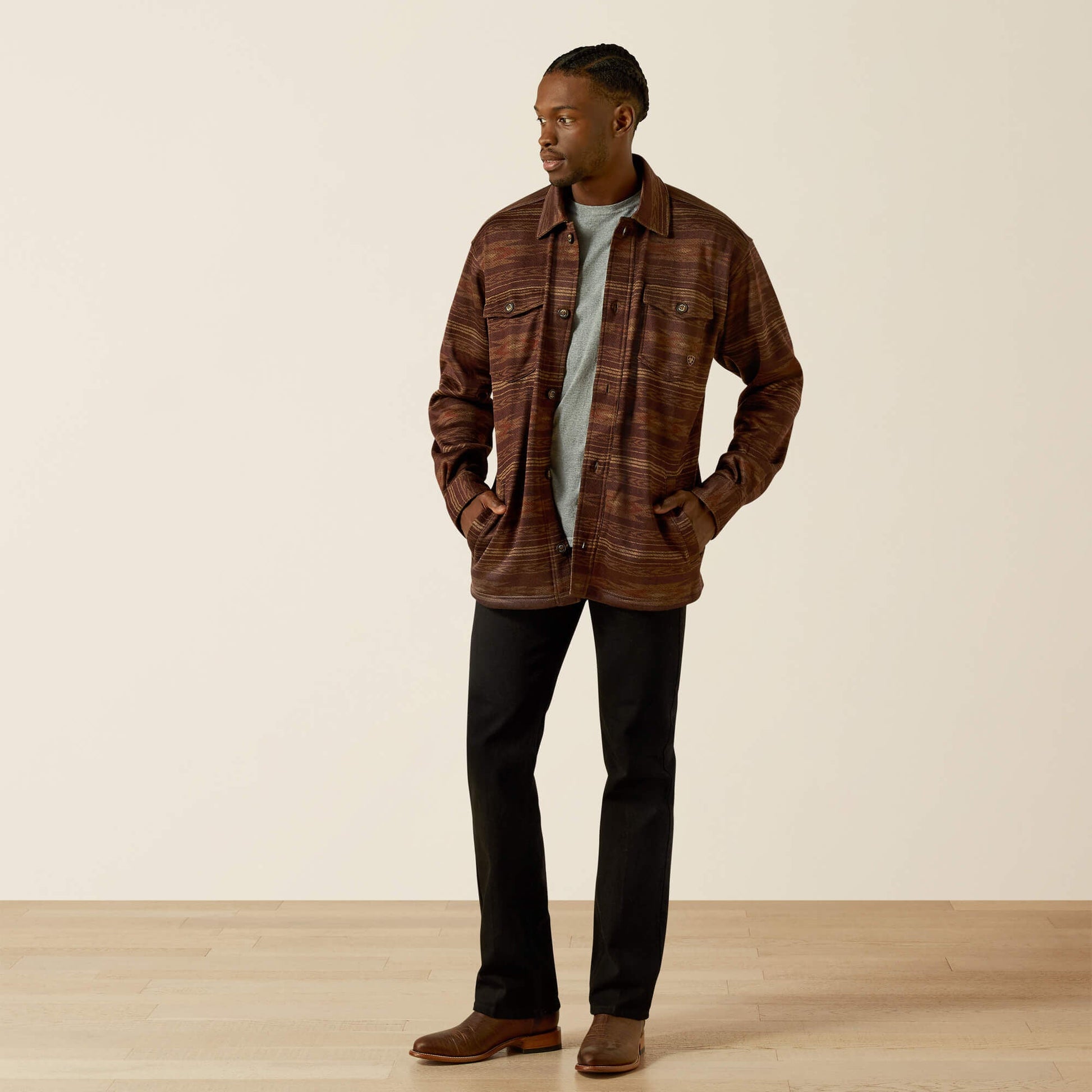 Caldwell Printed Shirt Jacket Men | Ariat discount