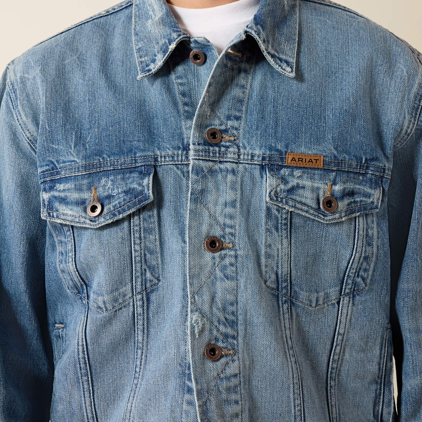Denim Trucker Jacket Men | Ariat on sale