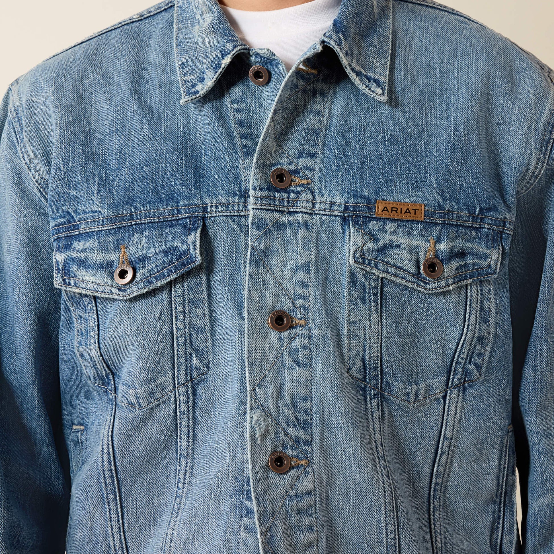 Denim Trucker Jacket Men | Ariat on sale