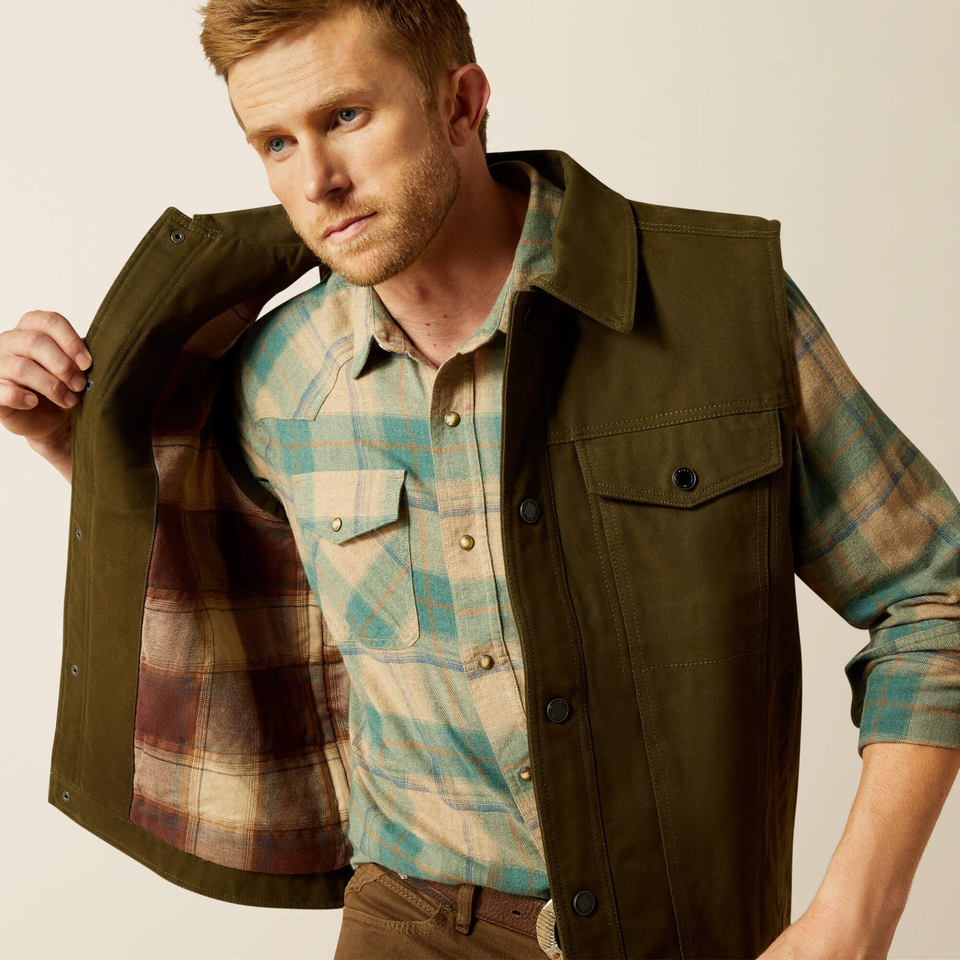 Canvas Rancher Vest Men | Ariat discount