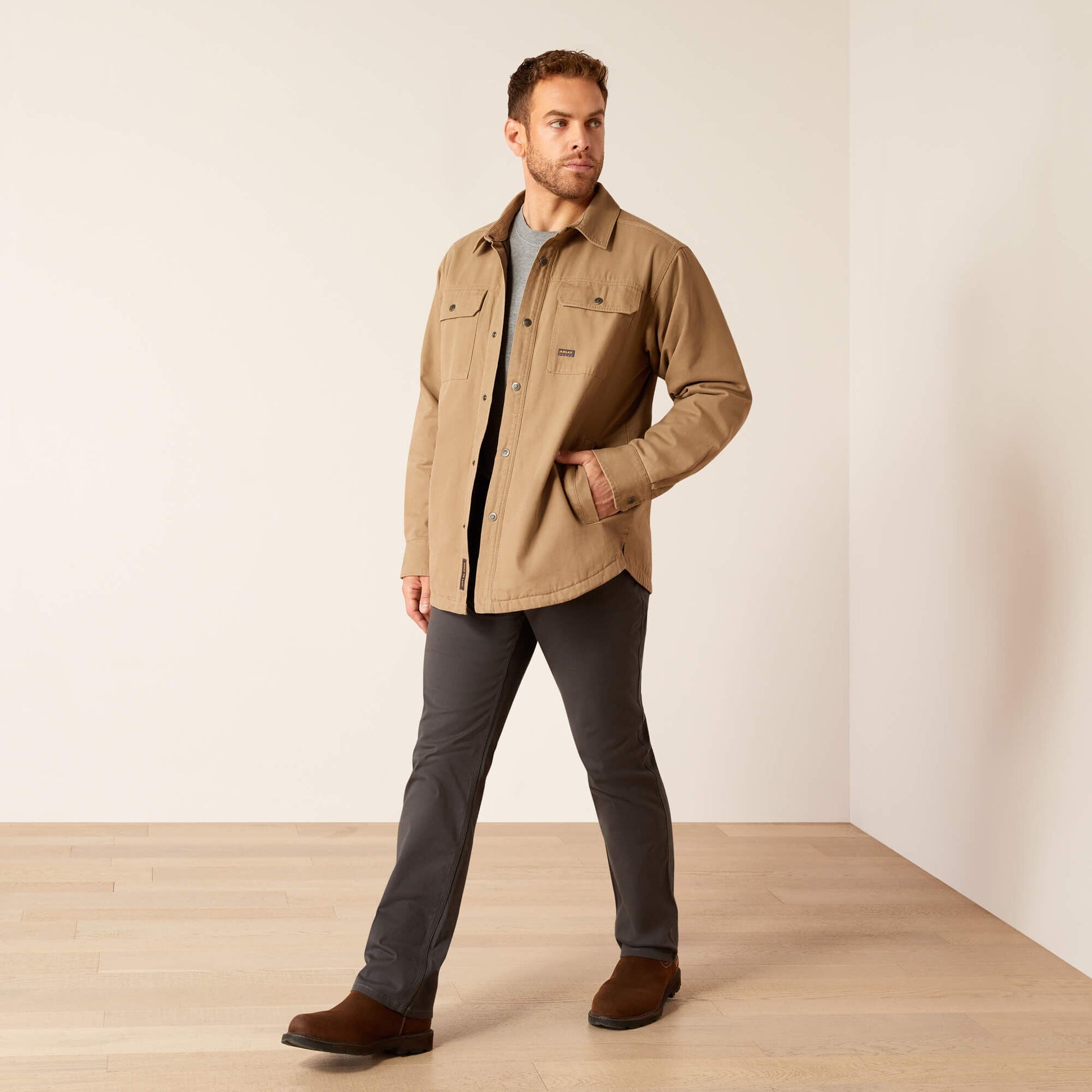 Rebar Canvas Shirt Jacket Men | Ariat for sale