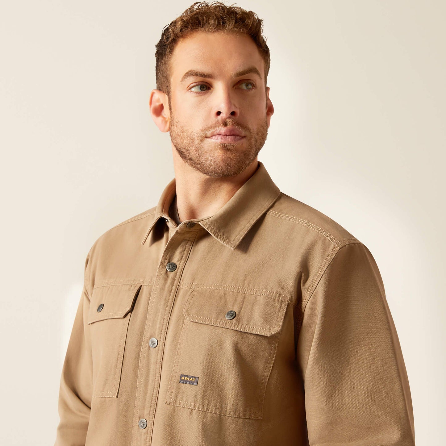 Rebar Canvas Shirt Jacket Men | Ariat for sale