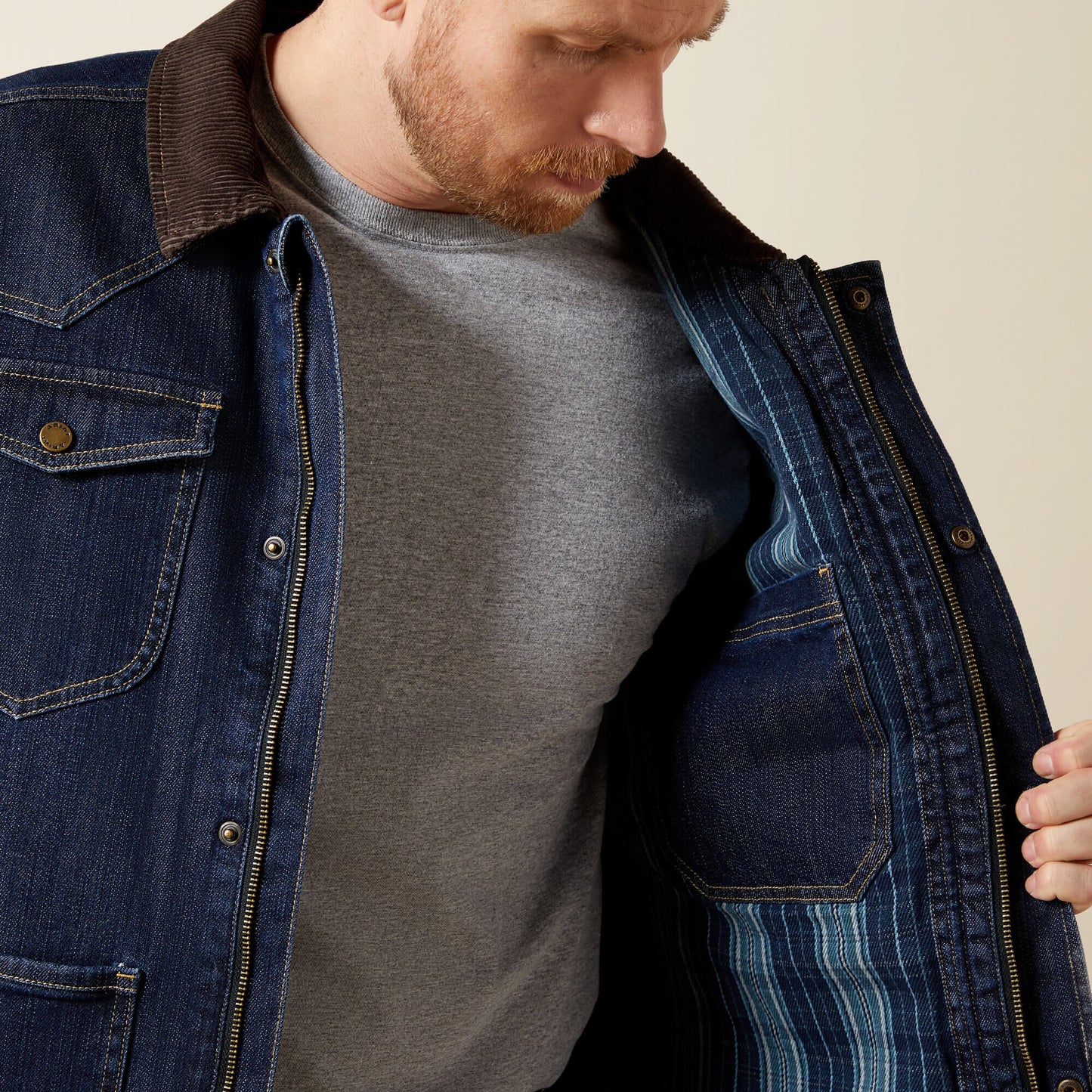 Denim Chore Jacket Men | Ariat discount