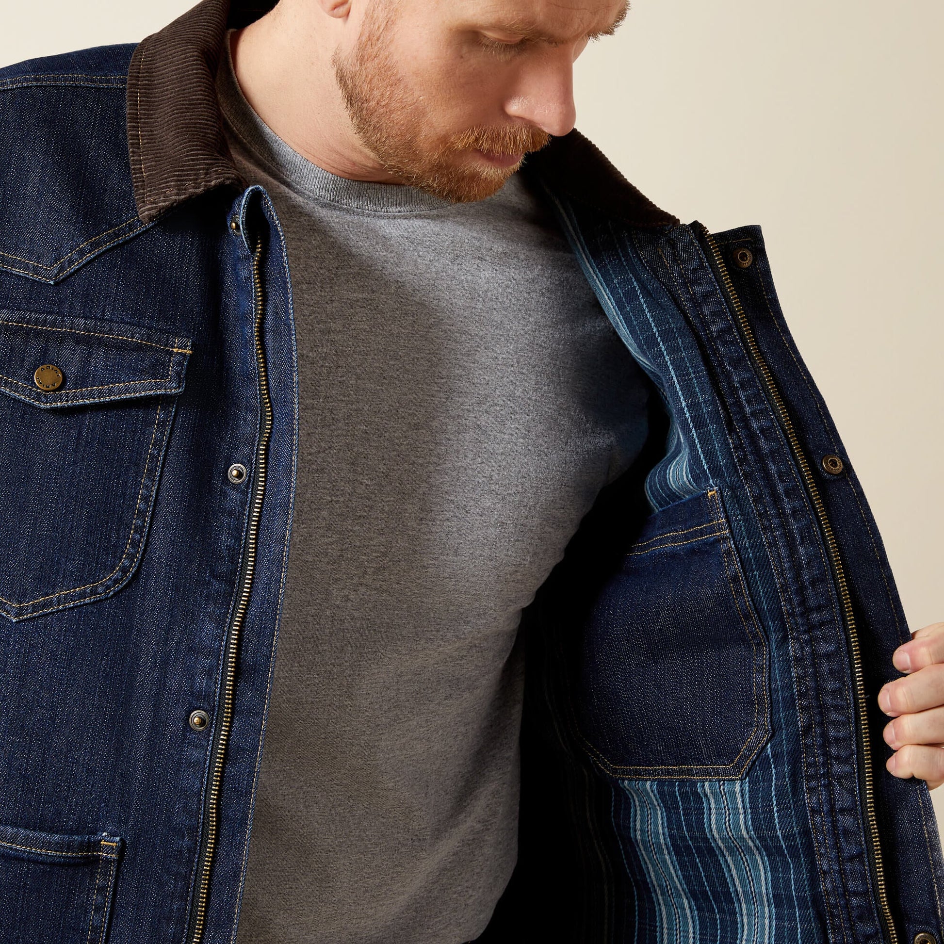 Denim Chore Jacket Men | Ariat discount